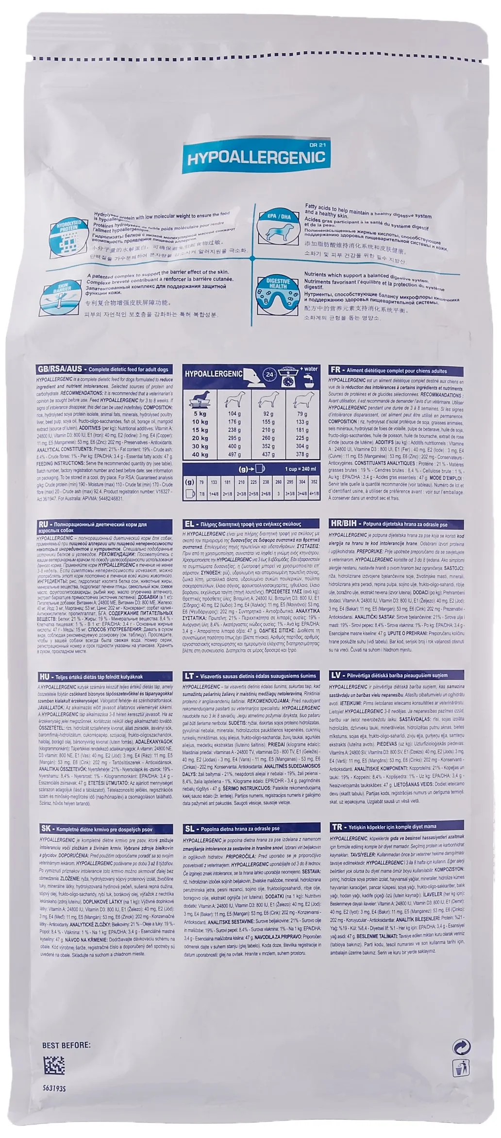 Royal Canin Veterinary Hypoallergenic Dog Food, 2 kg - immagine 2