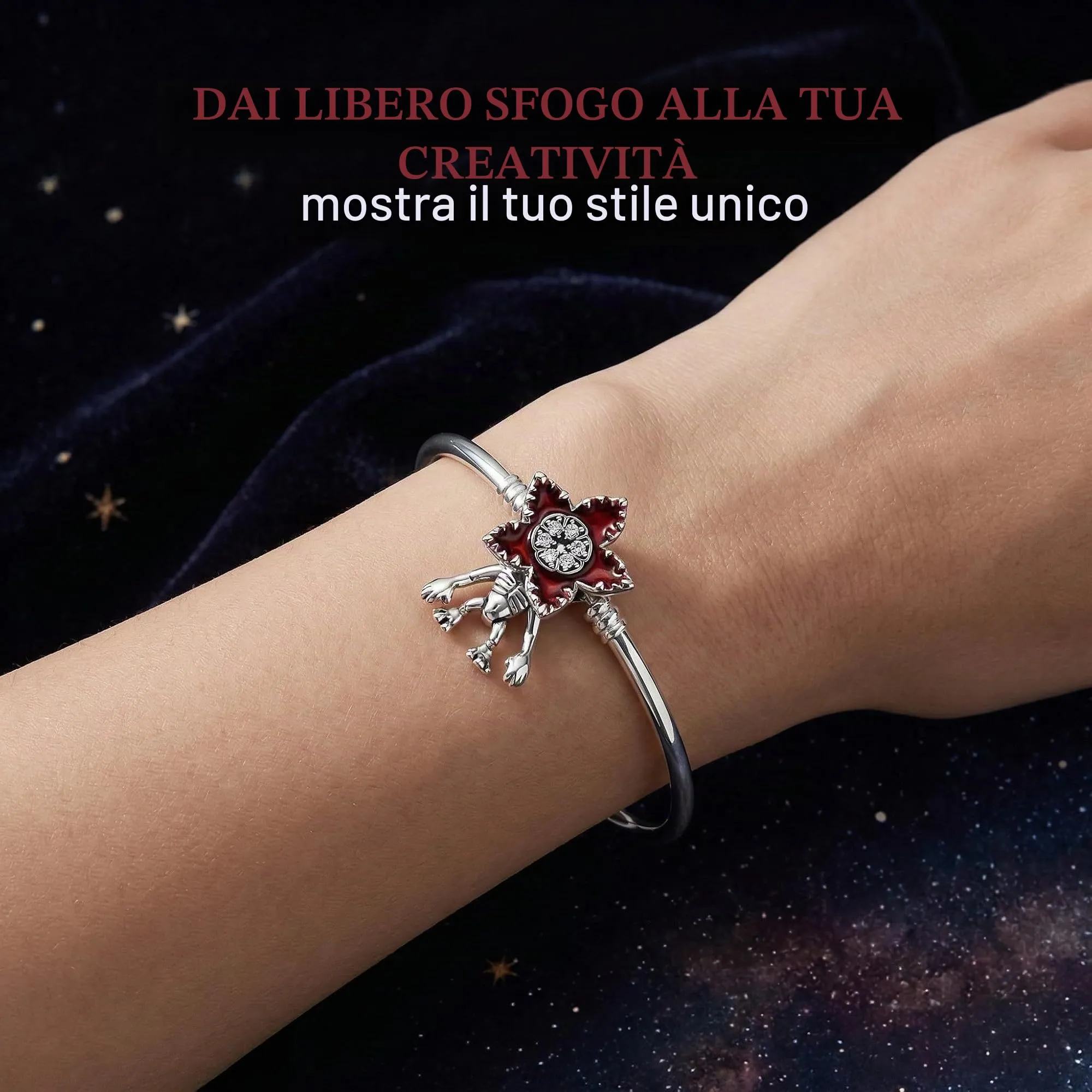 BAUCH Charm Strange Things per bracciale Pandora, Lega di acciaio, Multicolore - immagine 2