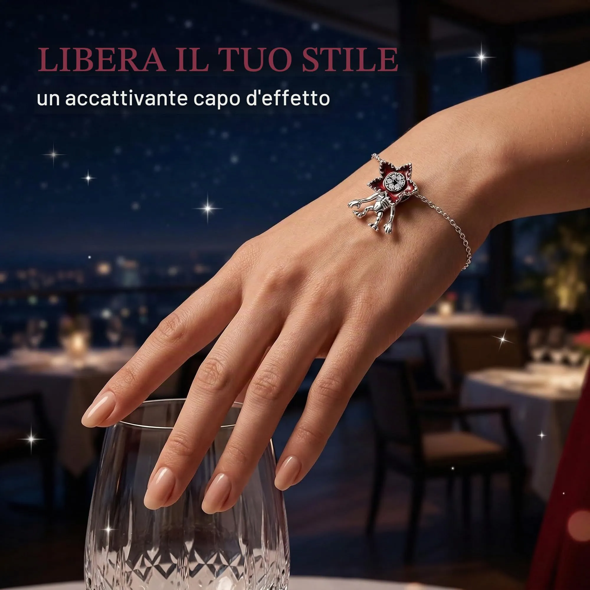 BAUCH Charm Strange Things per bracciale Pandora, Lega di acciaio, Multicolore - immagine 3