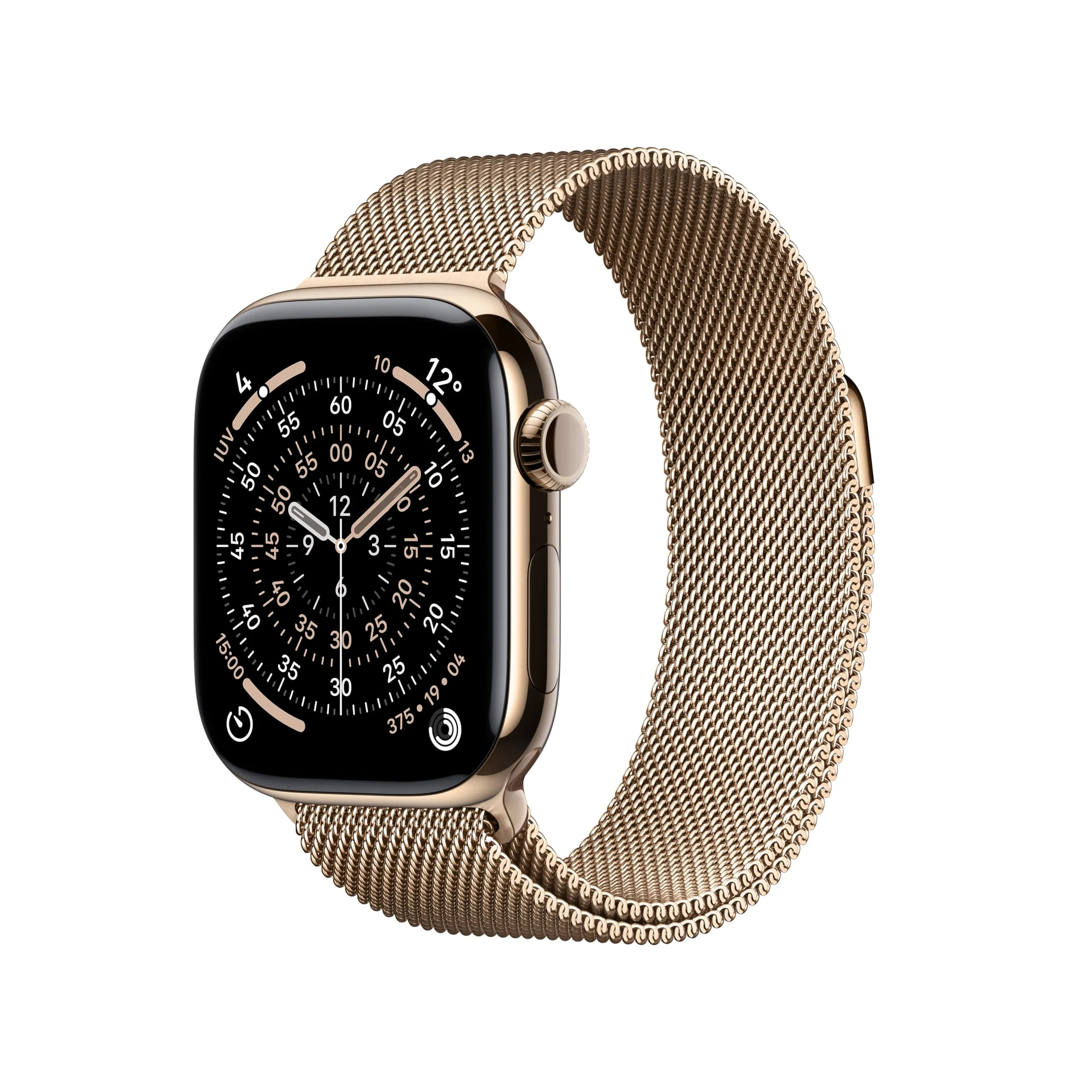 Apple Watch Series 11 GPS + Cellular, Cassa 42 mm, Titanio Oro con Loop in maglia milanese Oro - immagine 1