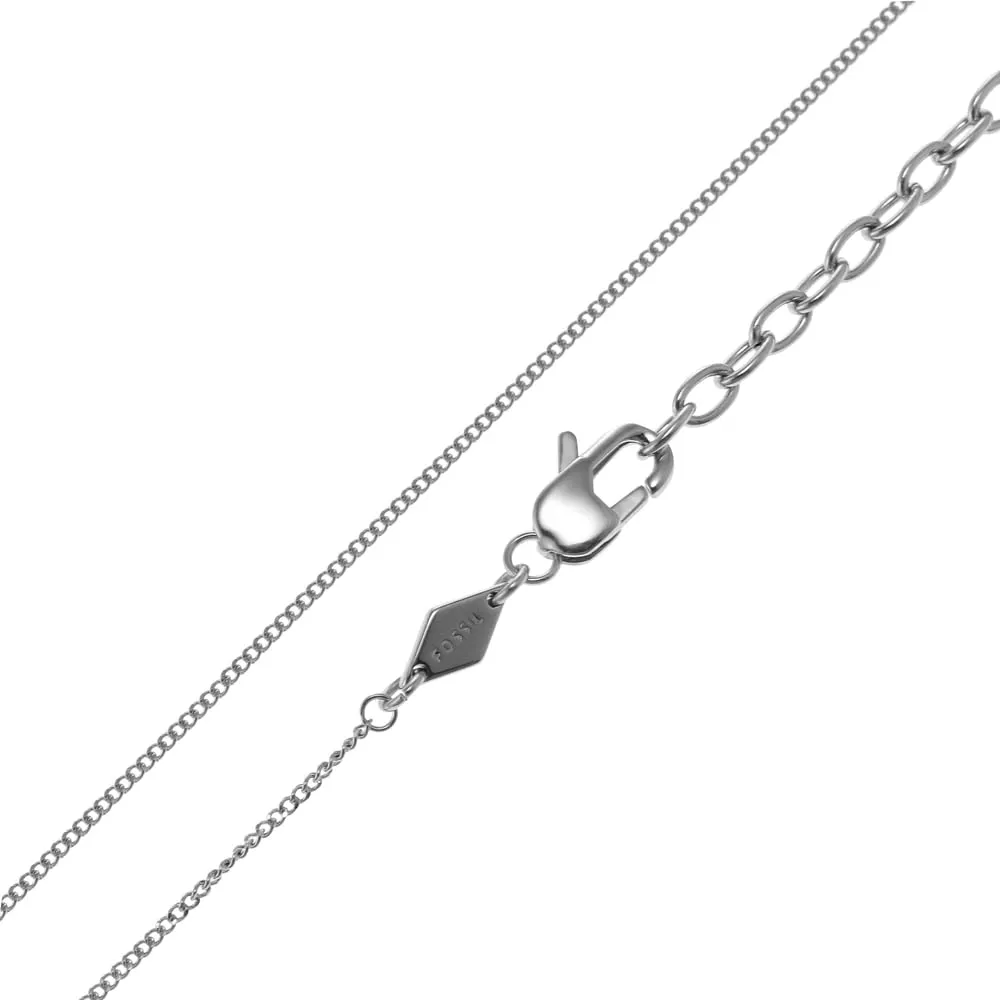 Fossil Collana da uomo Dog Tag in acciaio inossidabile, Argento e Nero - immagine 5
