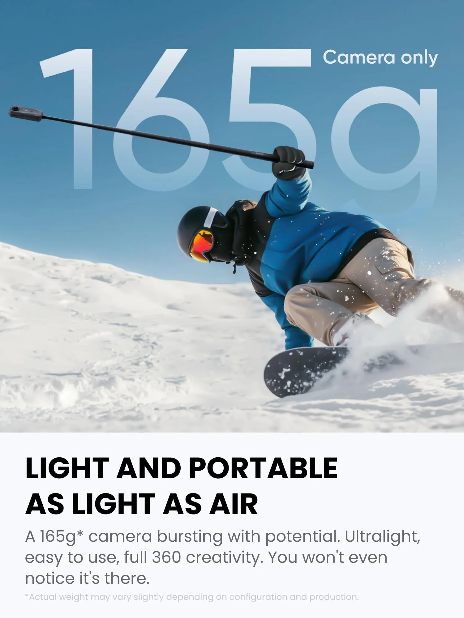 Insta360 X4 Air Pack Subacqueo Invisibile Videocamera 8K 360 - immagine 3