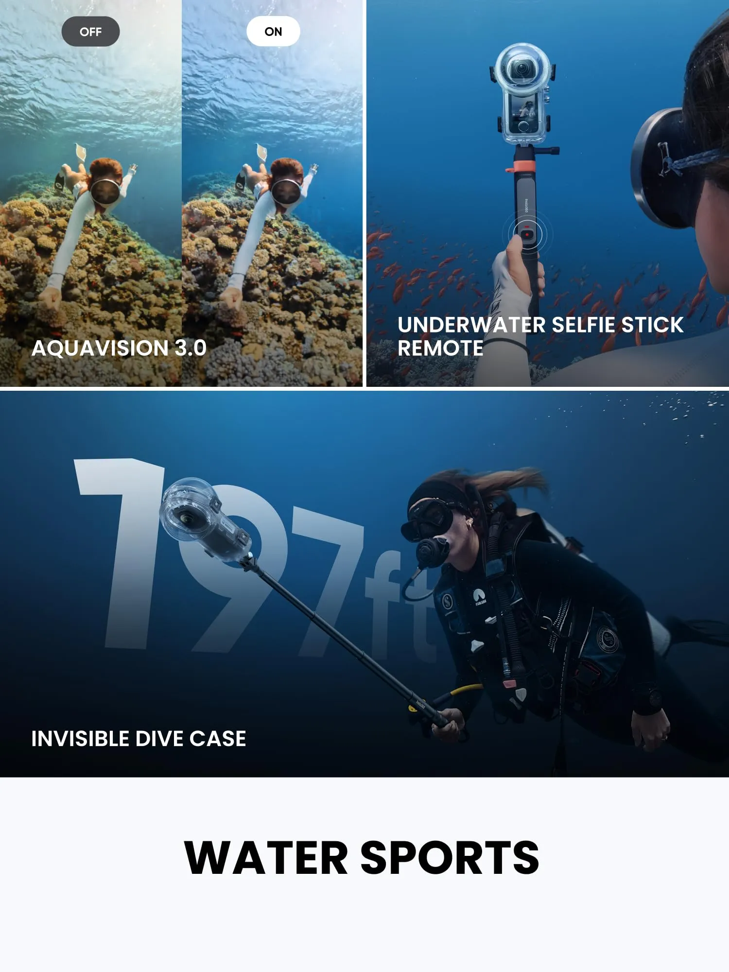 Insta360 X4 Air Pack Subacqueo Invisibile Videocamera 8K 360 - immagine 6