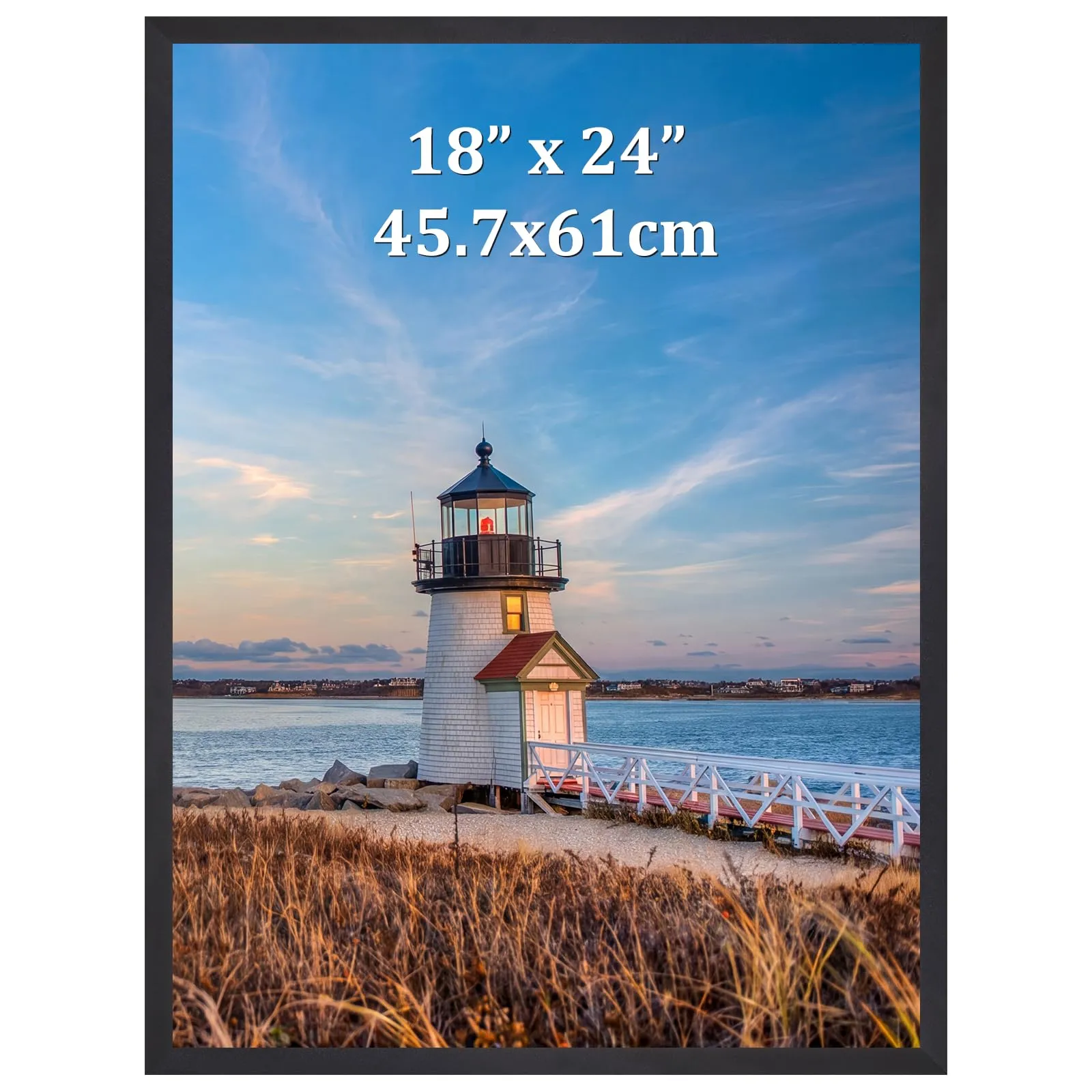 Ditwis Cornice in Alluminio 45x60 cm, Nera - immagine 1