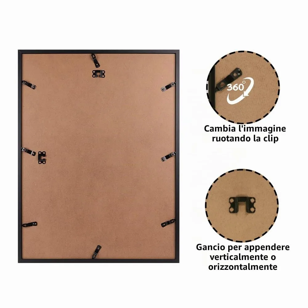 Ditwis Cornice in Alluminio 45x60 cm, Nera - immagine 3