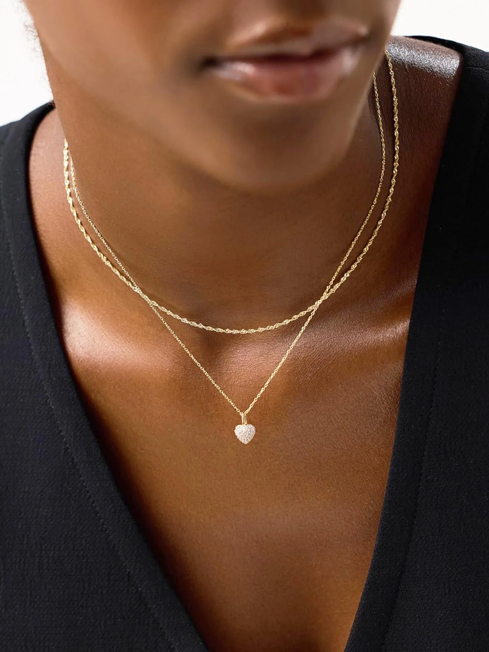 Rajputana Collana Catena in Argento Color Oro per Donna - immagine 6