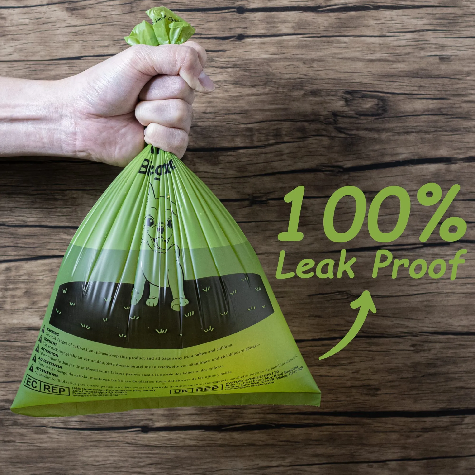Greener Walker Sacchetti per bisogni dei Cani, Biodegradabili, Extra Spessi, 540 unità (Verde) - immagine 4