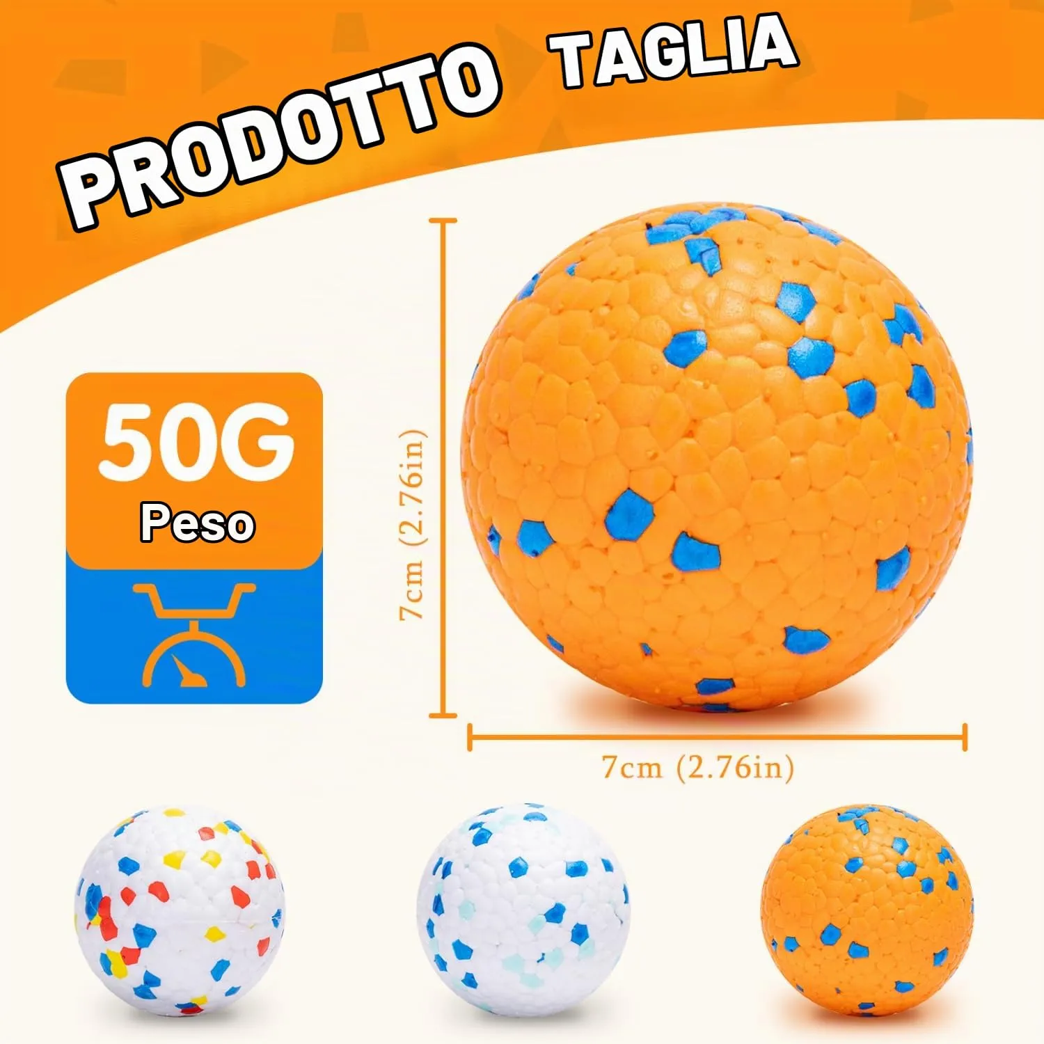 Nobleza Palline per Cani Indistruttibili, 3 Pezzi, Ø 7cm - immagine 3