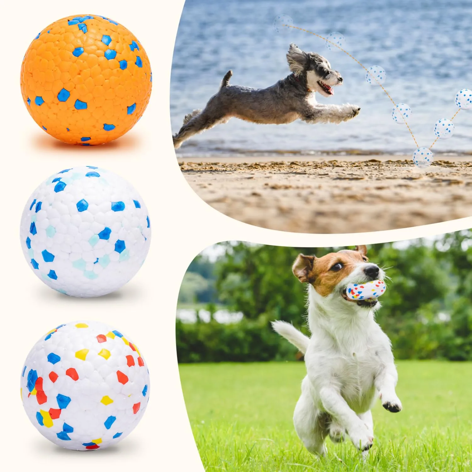 Nobleza Palline per Cani Indistruttibili, 3 Pezzi, Ø 7cm - immagine 5