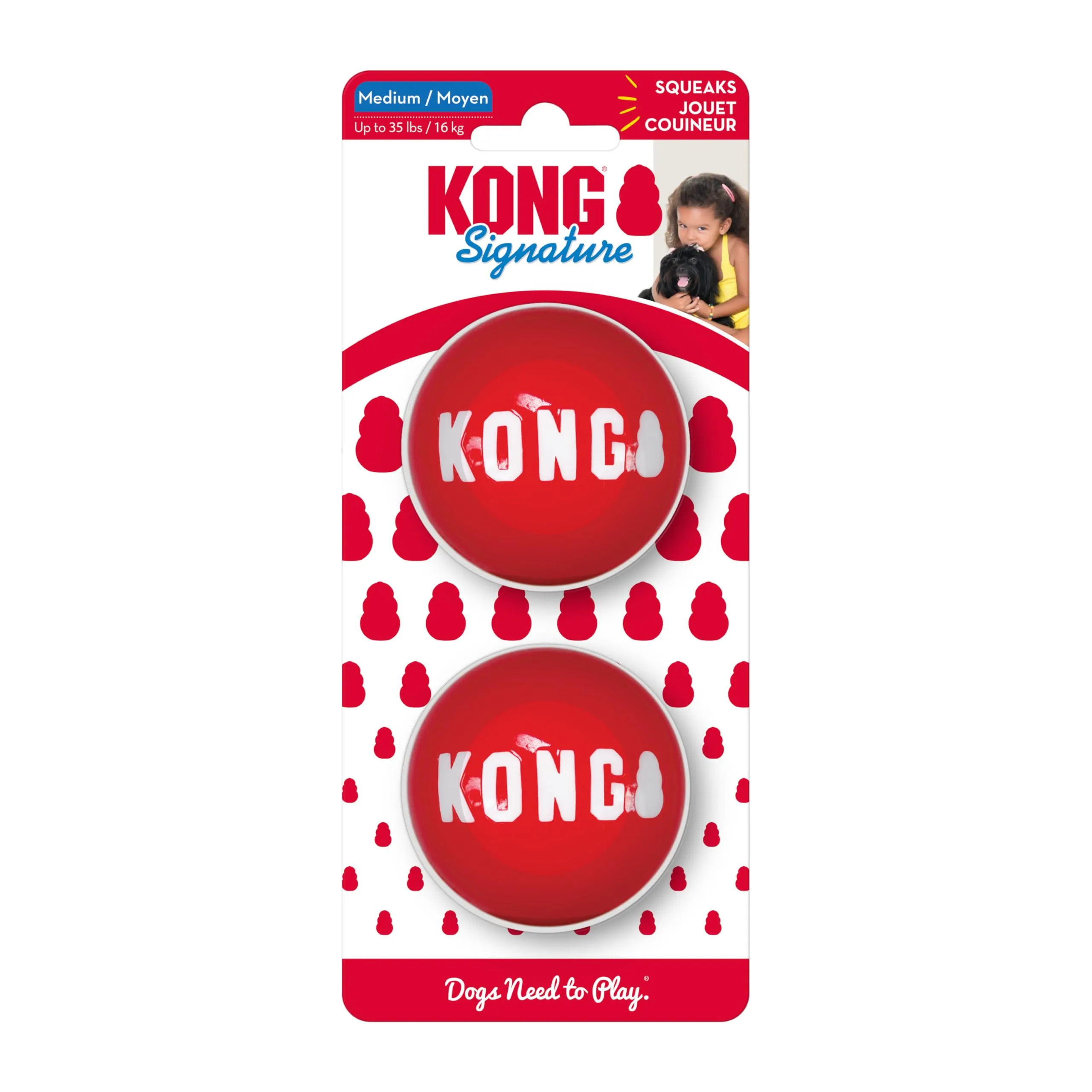 KONG Signature Balls, Confezione da 2, Medio - immagine 1
