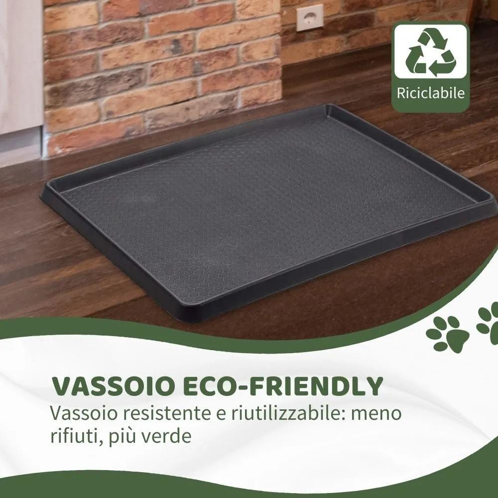 PetZolla Kit M Lettiera per cani in vera erba con vassoio 92x52 cm - immagine 7