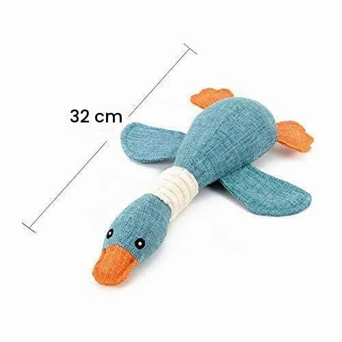 Vitscan Giocattolo per cani a forma di oca, peluche cigolante per cani di taglia piccola, media e grande - immagine 5