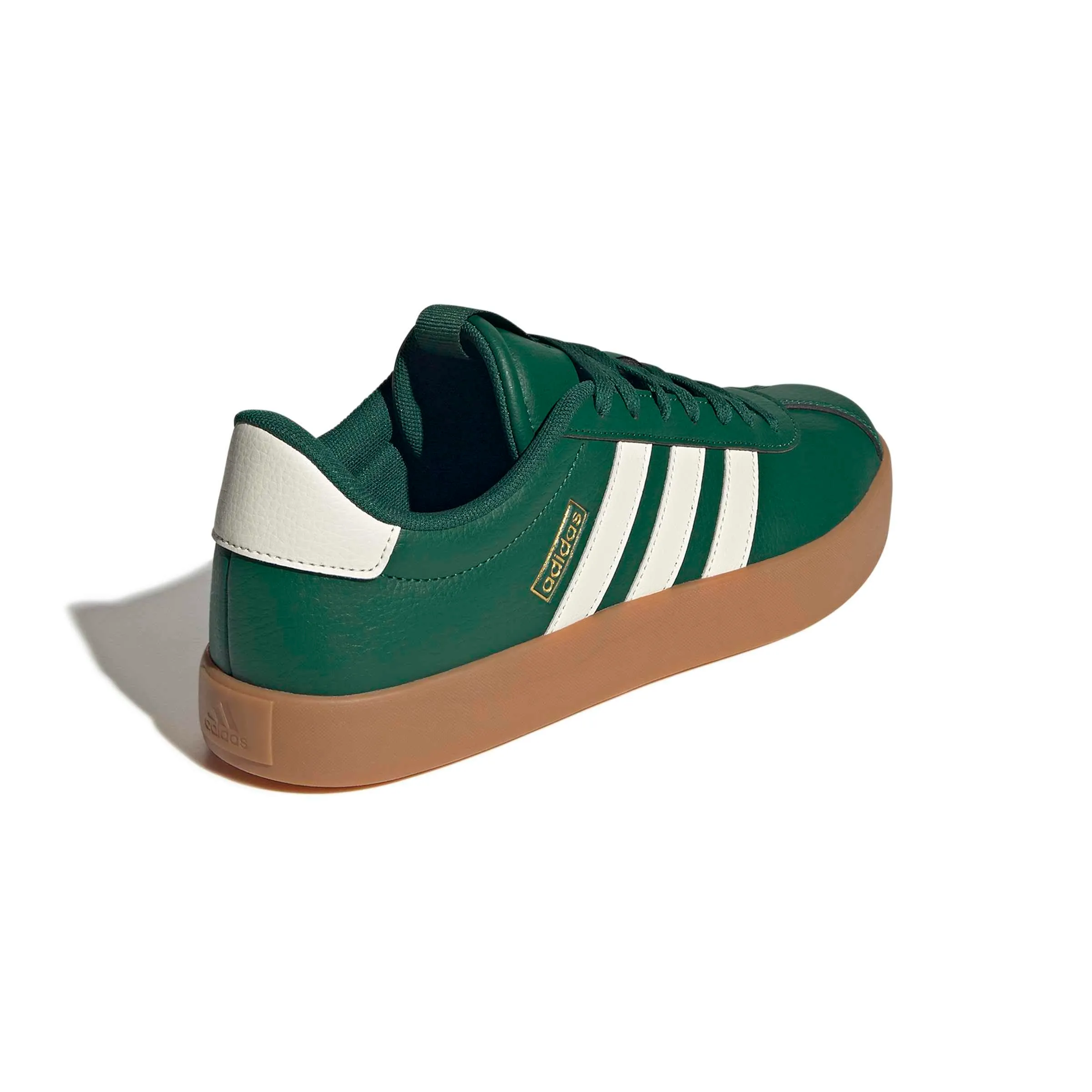 adidas VL Court 3.0 Shoes, Collegiate Green/Off White/Gold Met, 47 1/3 EU - immagine 6