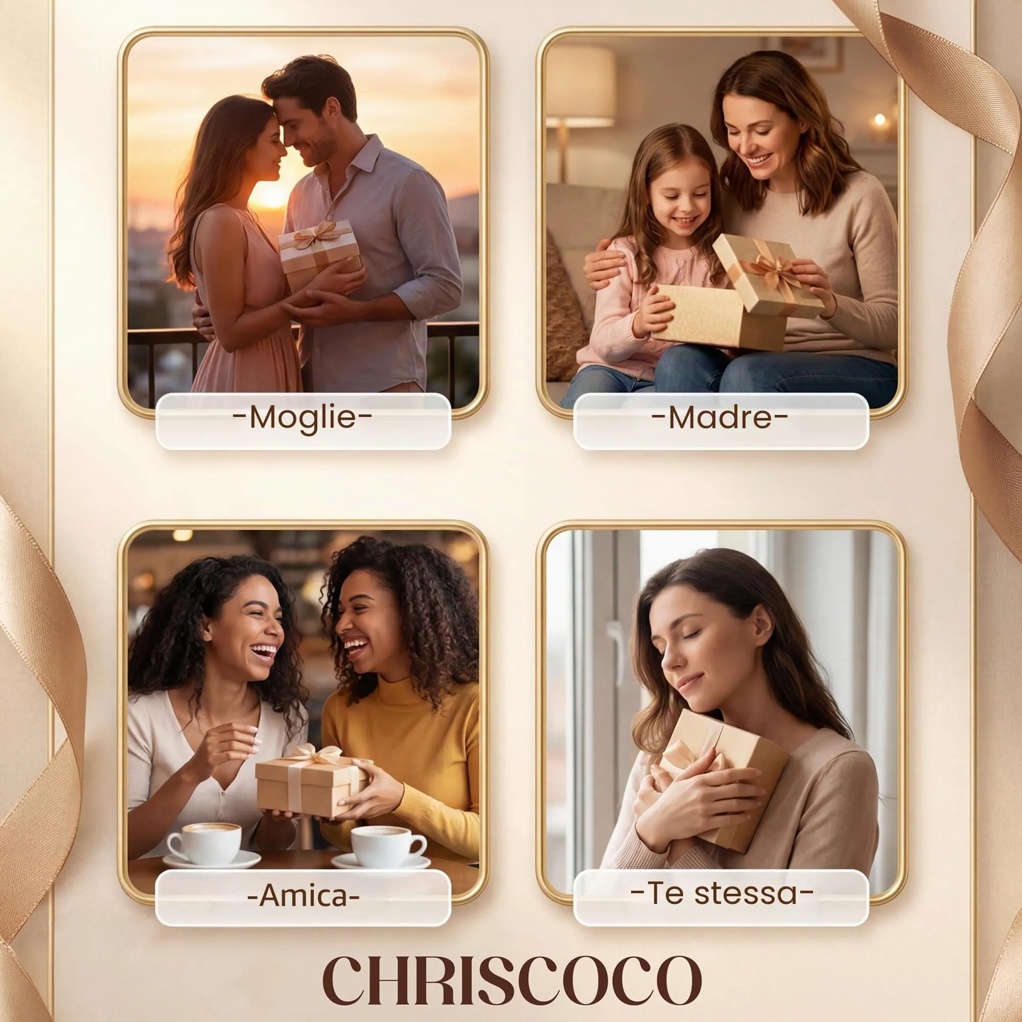 Chriscoco Set 13 Paia Orecchini in Acciaio Inossidabile da Donna - immagine 6