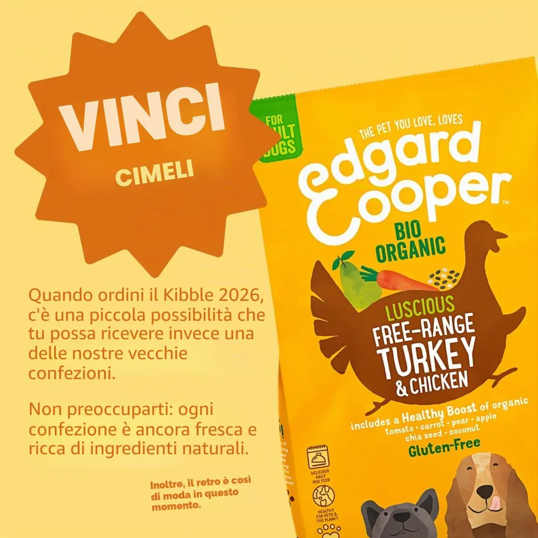 Edgard & Cooper Crocchette per Cani Adulti, Tacchino e Pollo Bio, Senza Cereali, 7kg - immagine 8