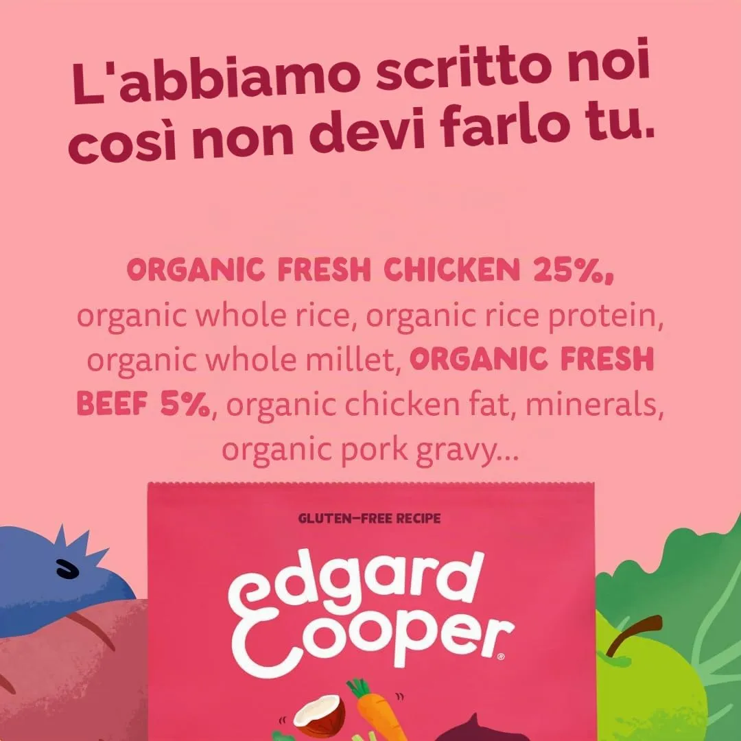 Edgard & Cooper Crocchette per Cani Adulti, Manzo e Pollo Bio, senza cereali, 7kg - immagine 7