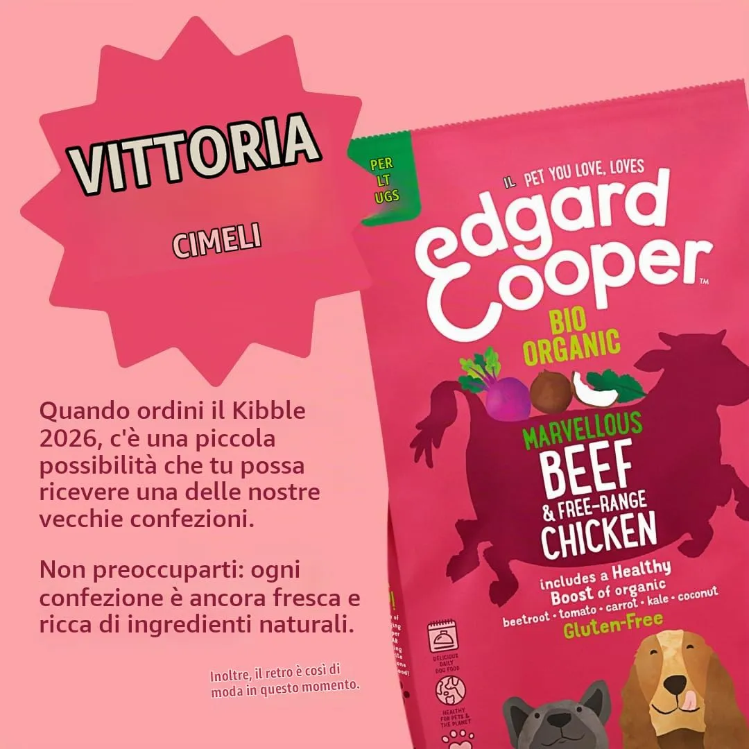 Edgard & Cooper Crocchette per Cani Adulti, Manzo e Pollo Bio, senza cereali, 7kg - immagine 8