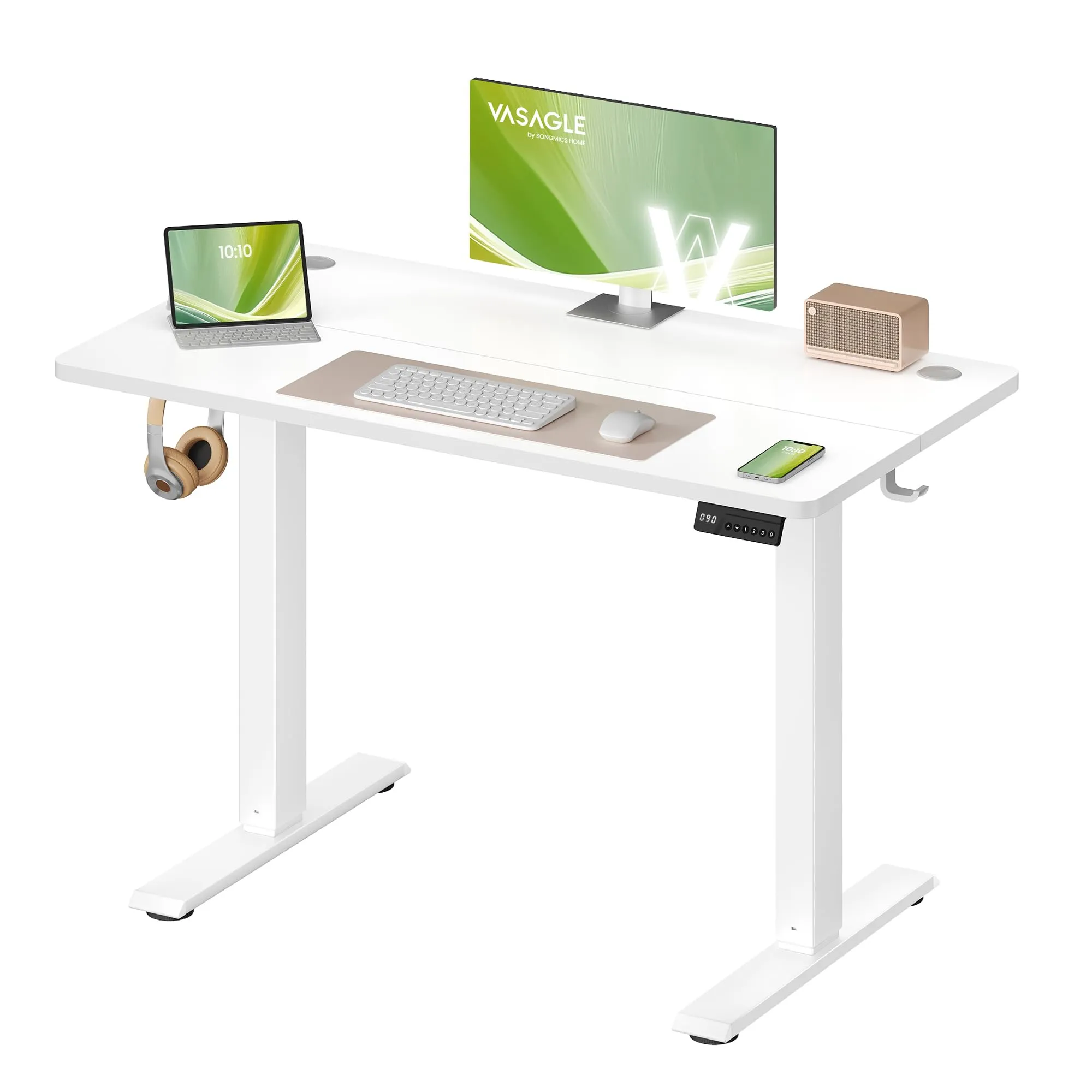 VASAGLE Scrivania Elettrica Regolabile in Altezza, 100x60x(72-120) cm - immagine 1