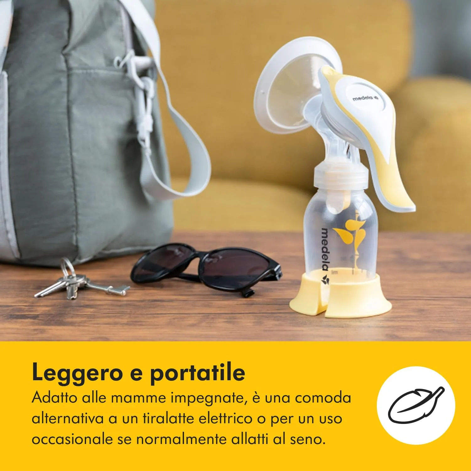 Medela Harmony Essentials Pack - Tiralatte Manuale Harmony con Coppa PersonalFit Flex, Sacchetti per Latte Materno e Coppette Assorbilatte - immagine 7