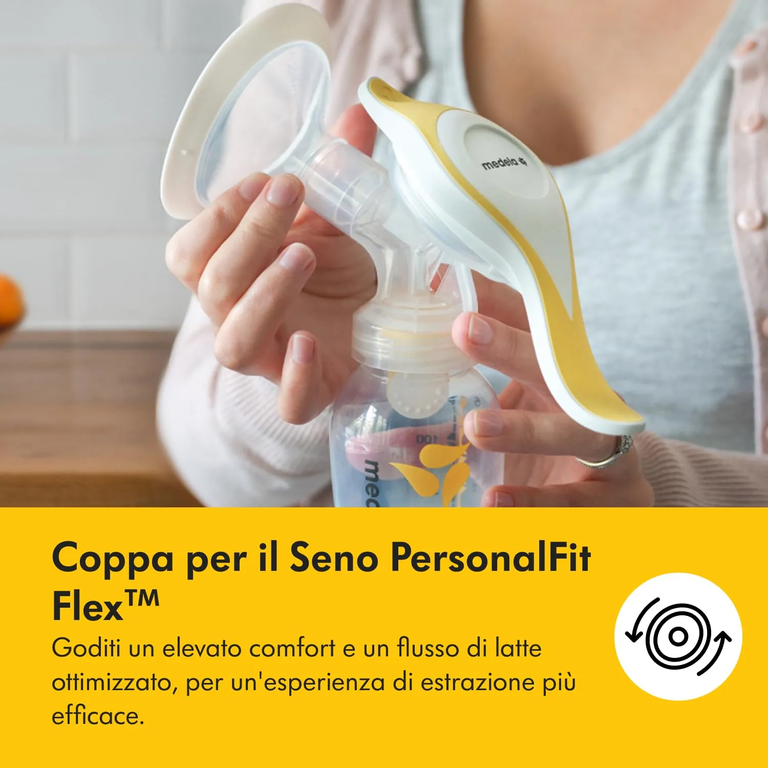 Medela Harmony Essentials Pack - Tiralatte Manuale Harmony con Coppa PersonalFit Flex, Sacchetti per Latte Materno e Coppette Assorbilatte - immagine 8