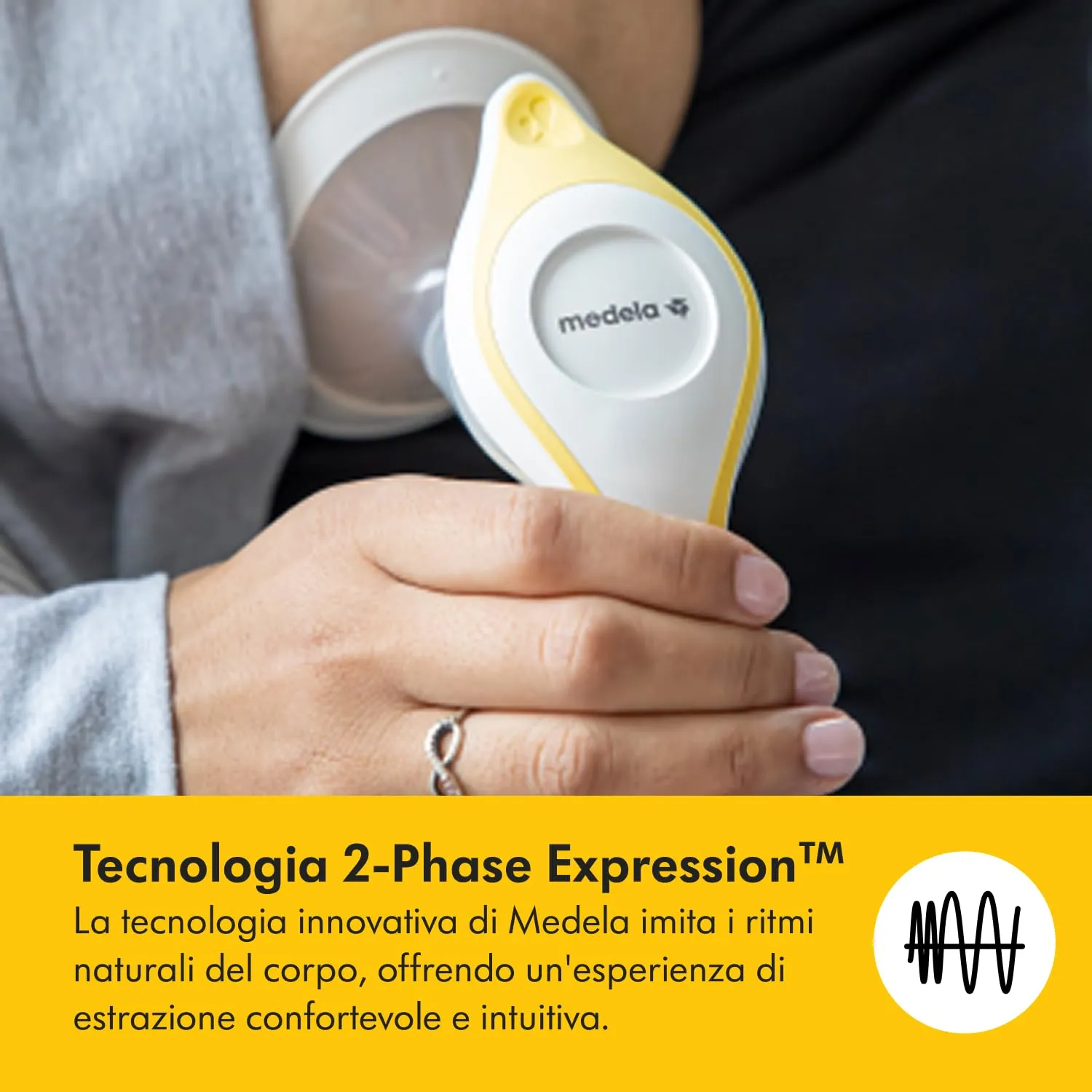 Medela Harmony Essentials Pack - Tiralatte Manuale Harmony con Coppa PersonalFit Flex, Sacchetti per Latte Materno e Coppette Assorbilatte - immagine 9