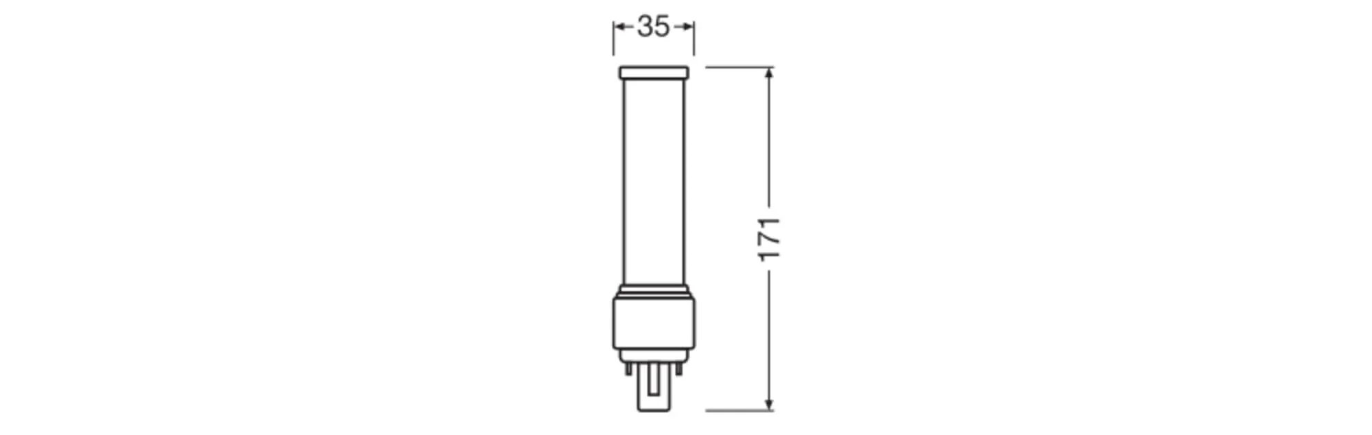 Osram Dulux D LED 9W G24D-3 3000K (Sostituzione 26W) Pack 3 - immagine 4