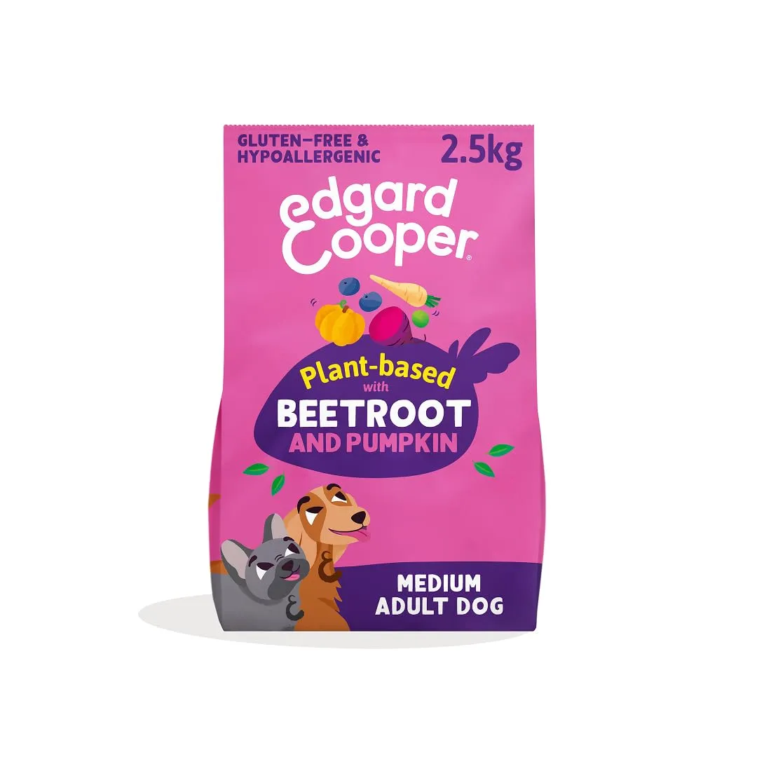 Edgard & Cooper Croccantini per Cani Adulti, Barbabietola e Zucca, Senza Glutine, 2.5kg - immagine 1
