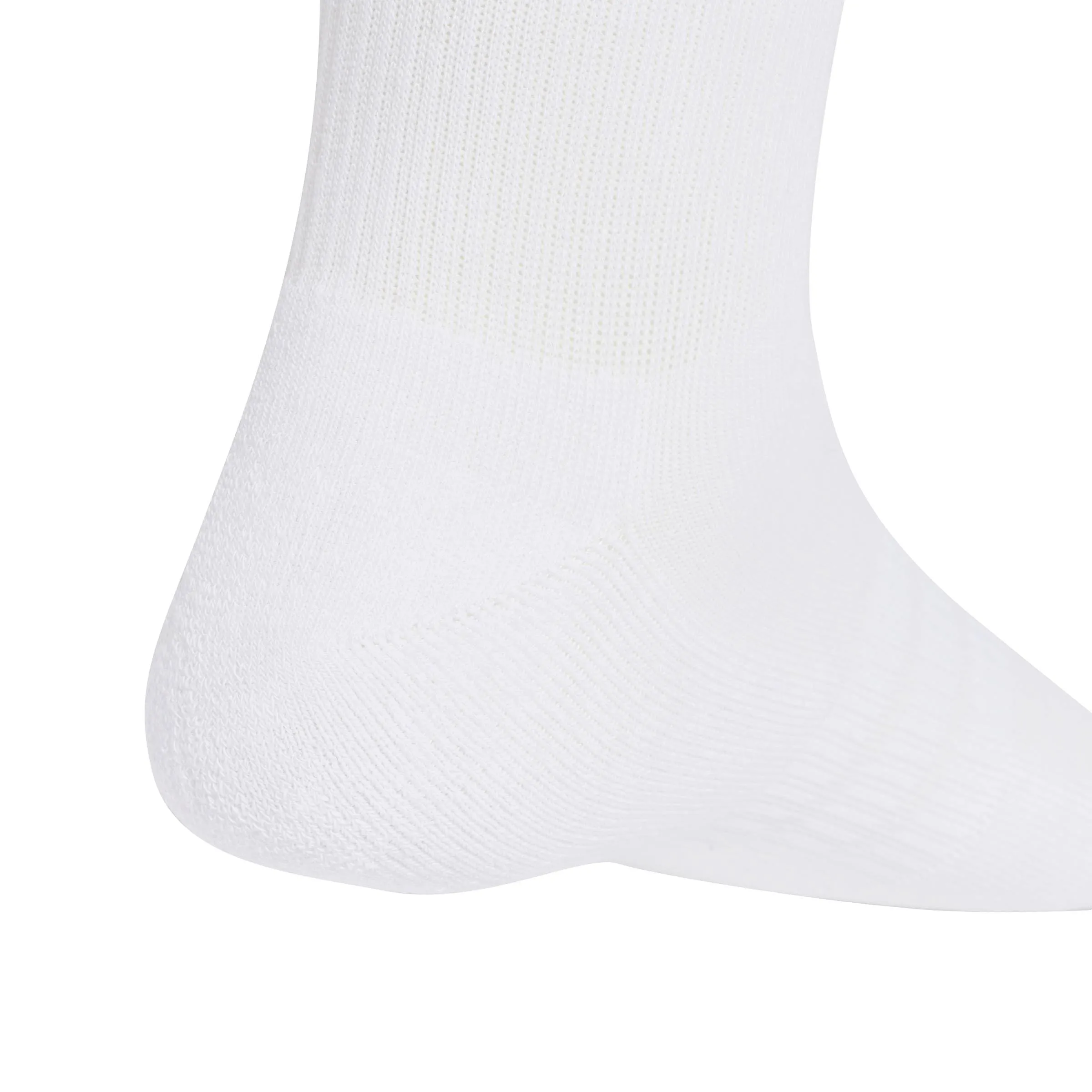 adidas Cushioned Sportswear Crew Socks 3 Pair Pack, White/Solar Purple/Crew Yellow/Pure Turbo, XXL - immagine 2