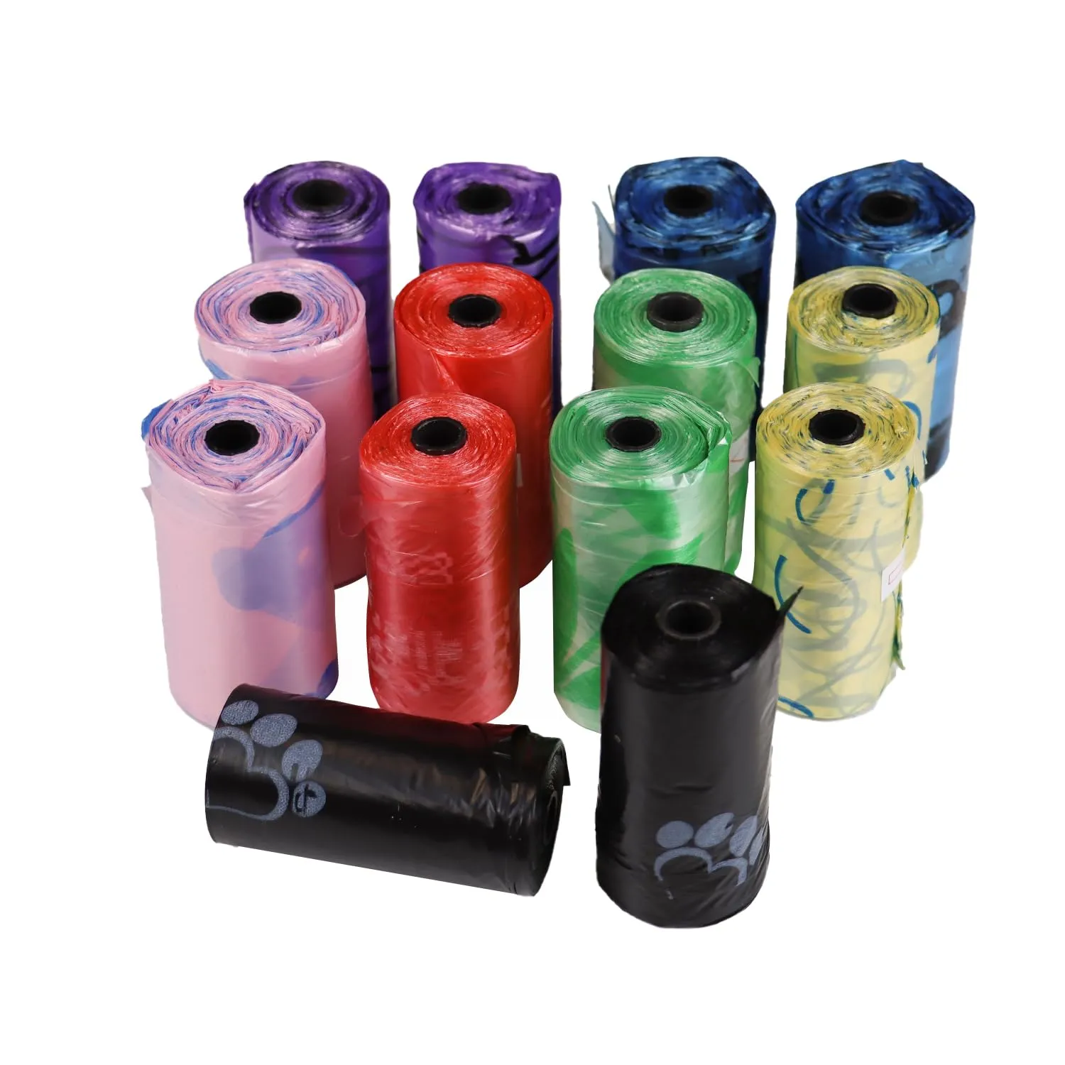 Croci Sacchetti igienici per cani, 14 Rotoli x 20 sacchetti, 280 unità, colori assortiti - immagine 4