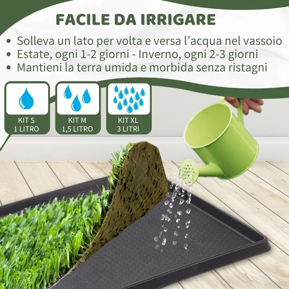 PetZolla Ricarica M Traversina in vero prato per cani e gatti 92x52cm - immagine 8