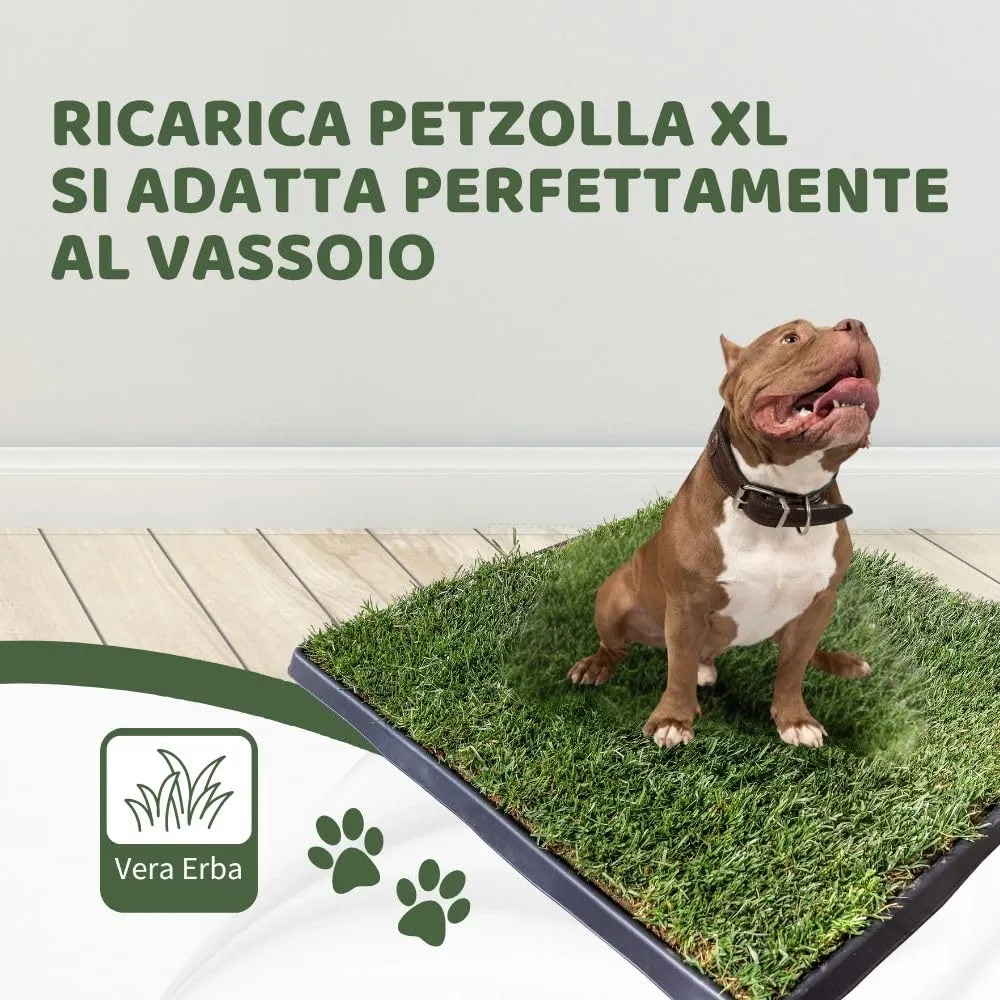 PetZolla Ricarica XL Traversina in vero prato per cani, 100x90 cm - immagine 3