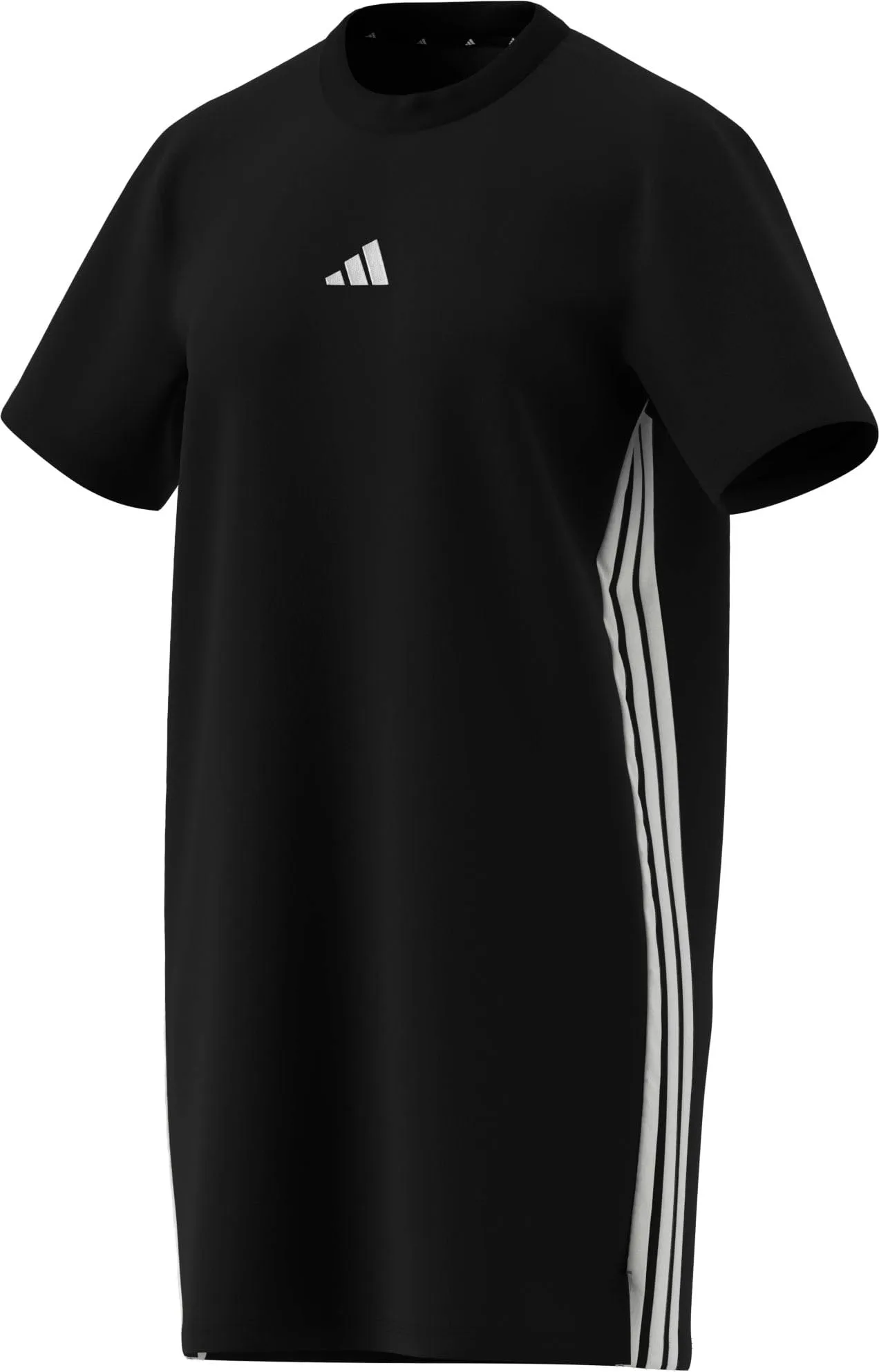 adidas Donna Essentials 3-Stripes Dress, Black/White, XS - immagine 7