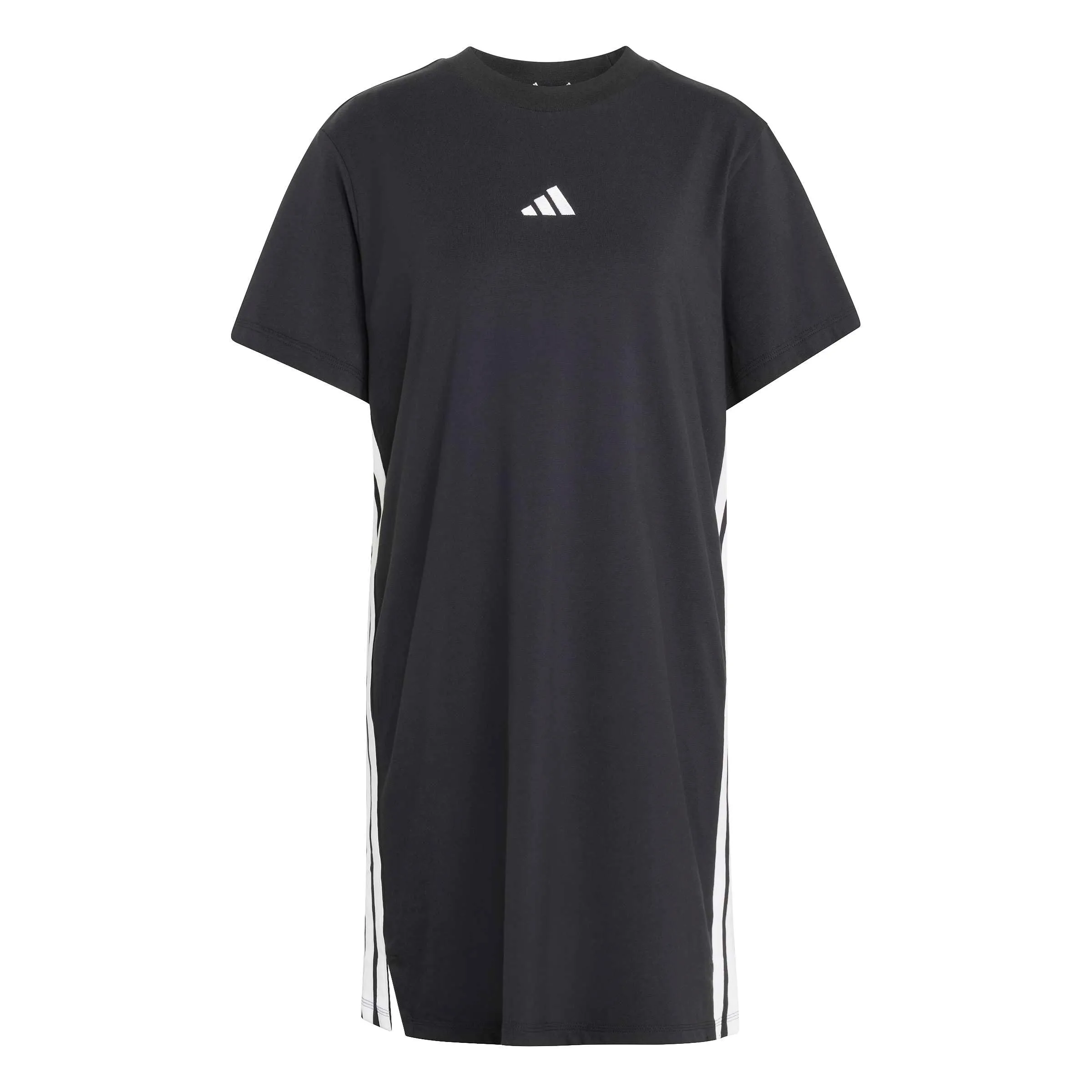 adidas Donna Essentials 3-Stripes Dress, Black/White, S - immagine 1