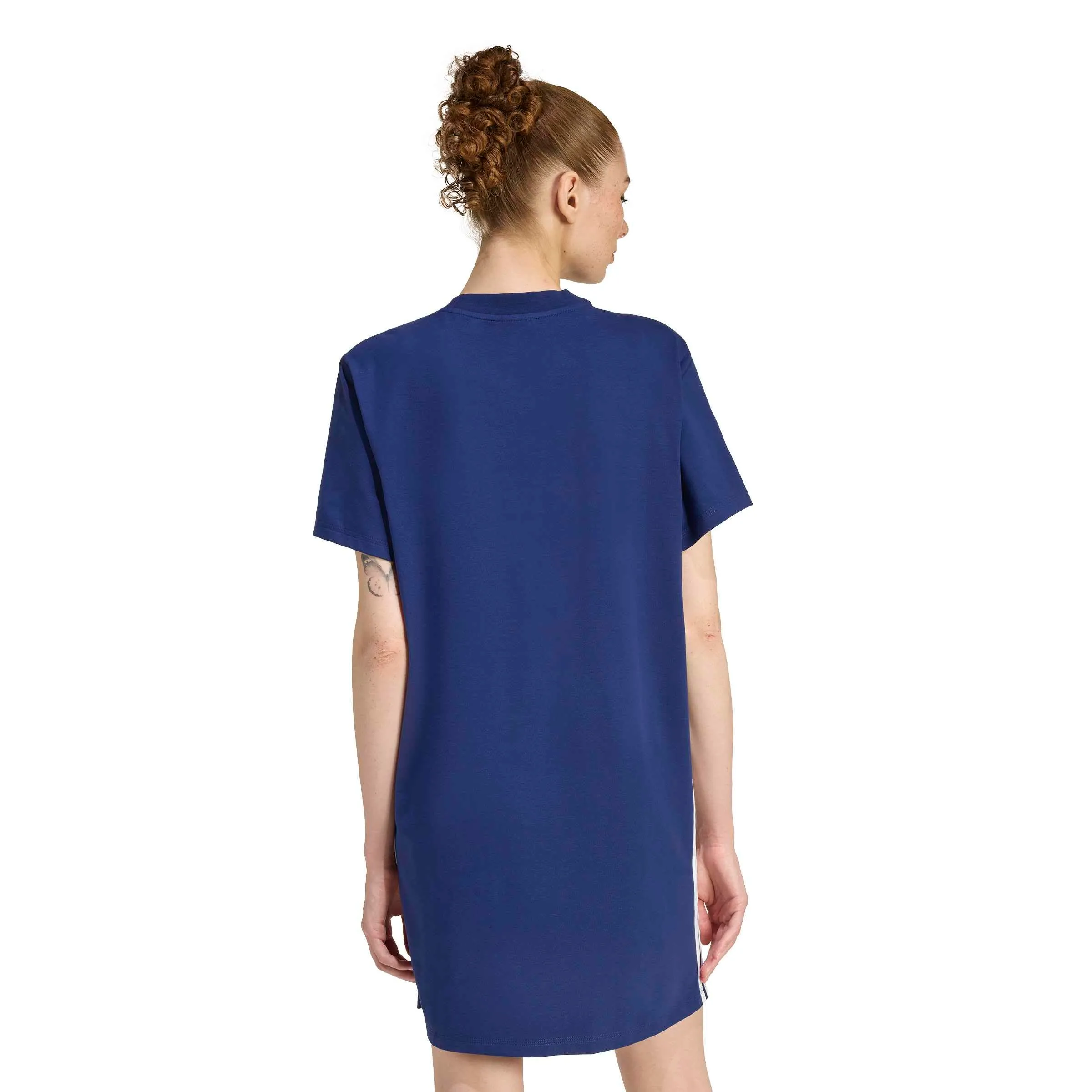 adidas Donna Essentials 3-Stripes Dress, Dark Blue/White, S - immagine 2