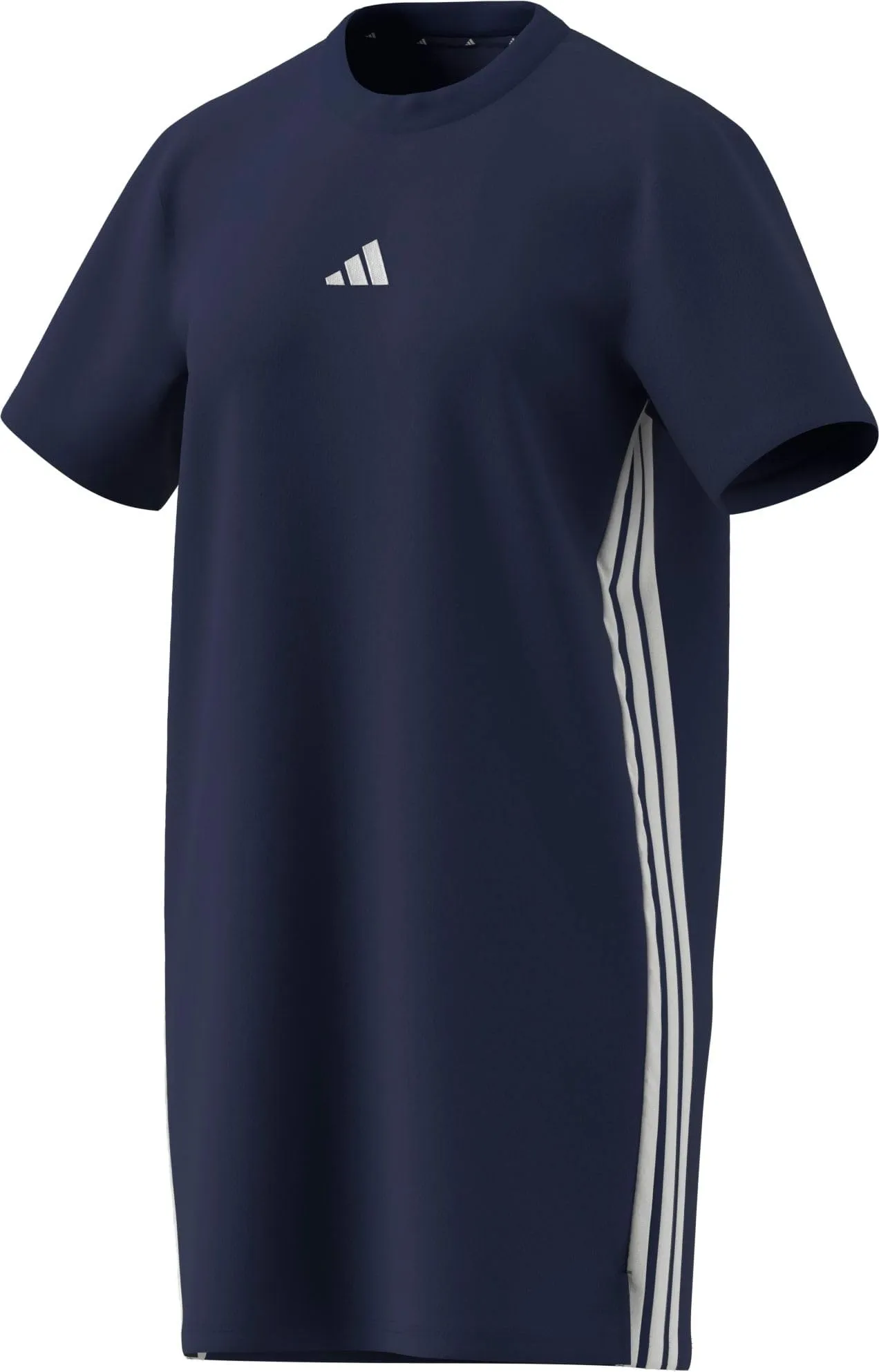 adidas Donna Essentials 3-Stripes Dress, Dark Blue/White, S - immagine 7