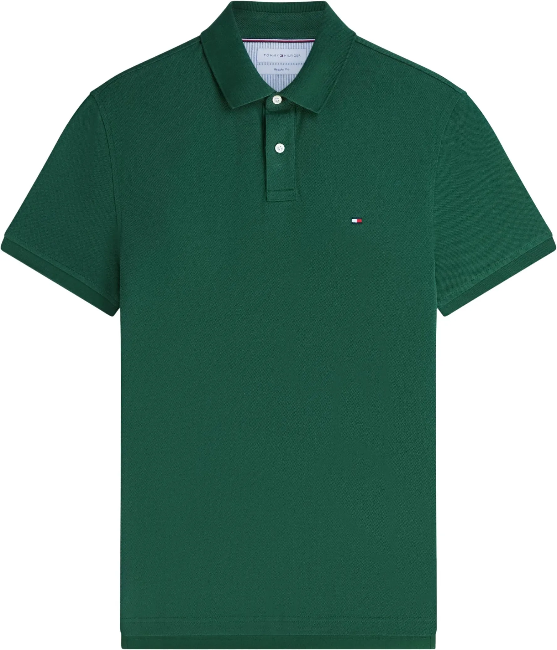Tommy Hilfiger 1985 Regular Fit Short Sleeve Polo Shirt, Street Green, XXL - immagine 5