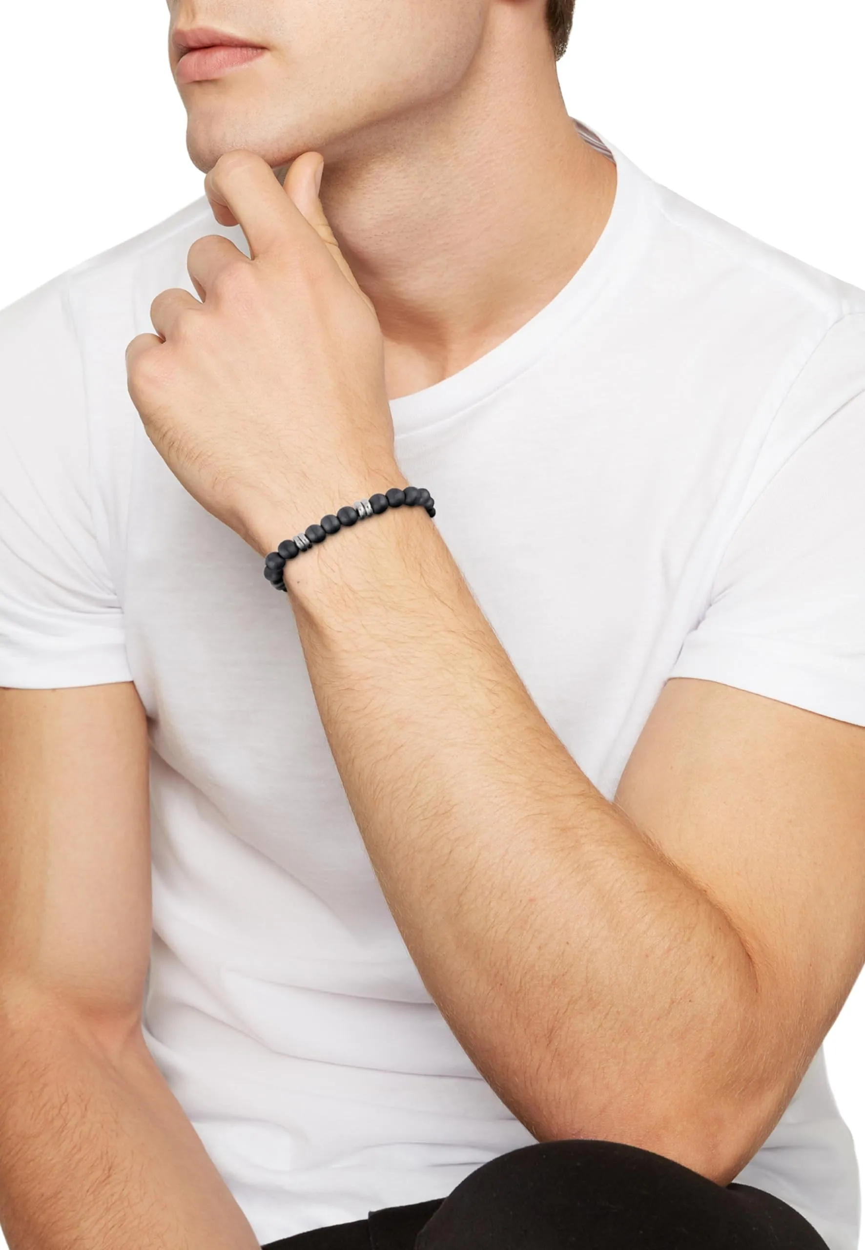 Breil Artha Bracciale Uomo in Acciaio IP Gun ed Ematite, Grigio, 17-22 cm - immagine 5
