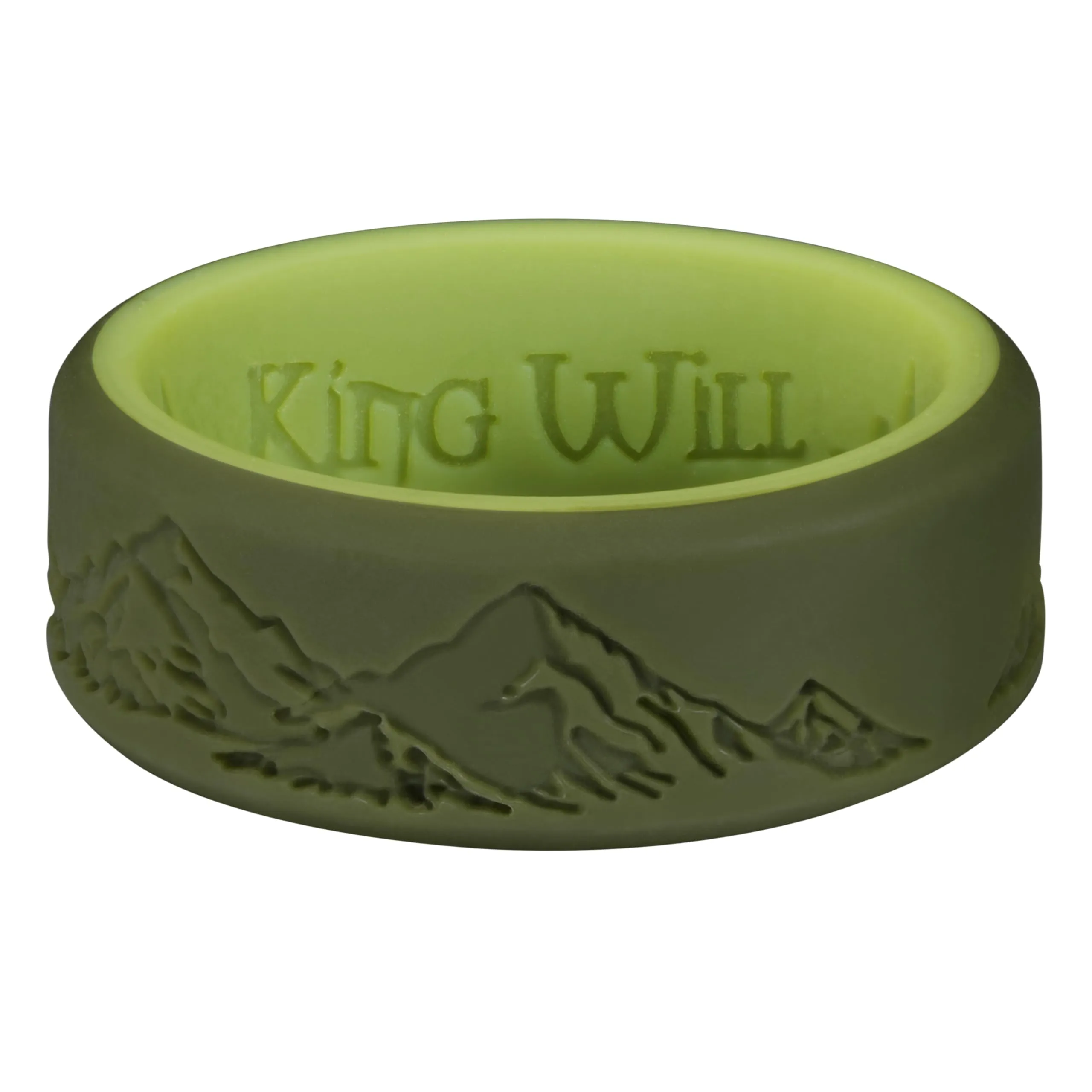 King Will Fedi Nuziali da Uomo in Silicone, 8 mm, Comfort Fit, 59.4 (18.9) - immagine 2