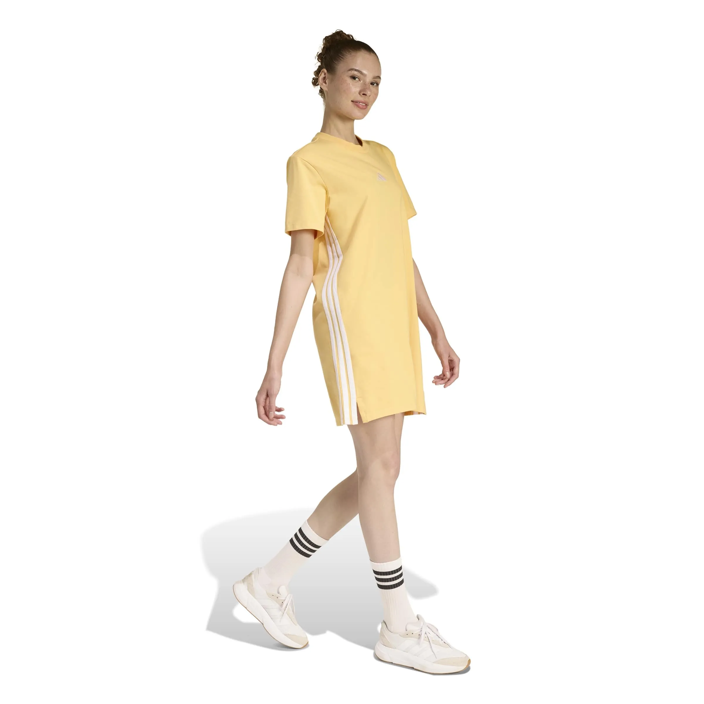 adidas Women's Essentials 3-Stripes Semi Ice Tangerine/White XS - immagine 4