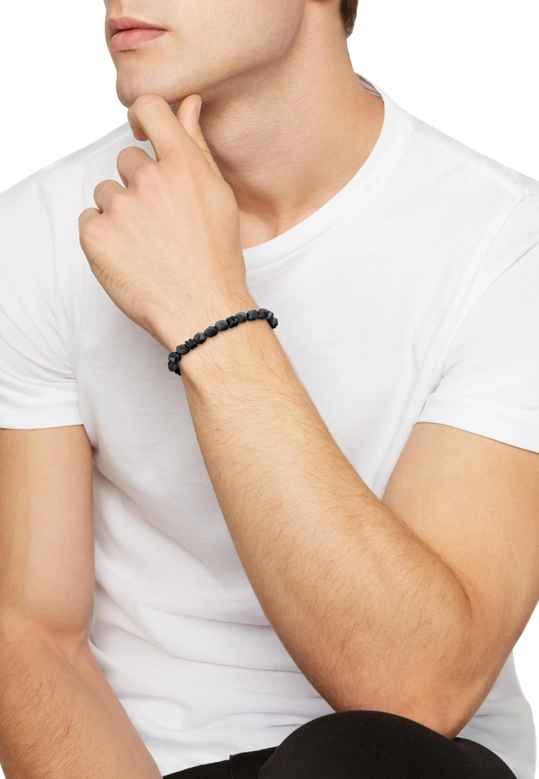 Breil Artha Bracciale Uomo in Acciaio IP Gun ed Ematite, Nero, 17-22 cm - immagine 5