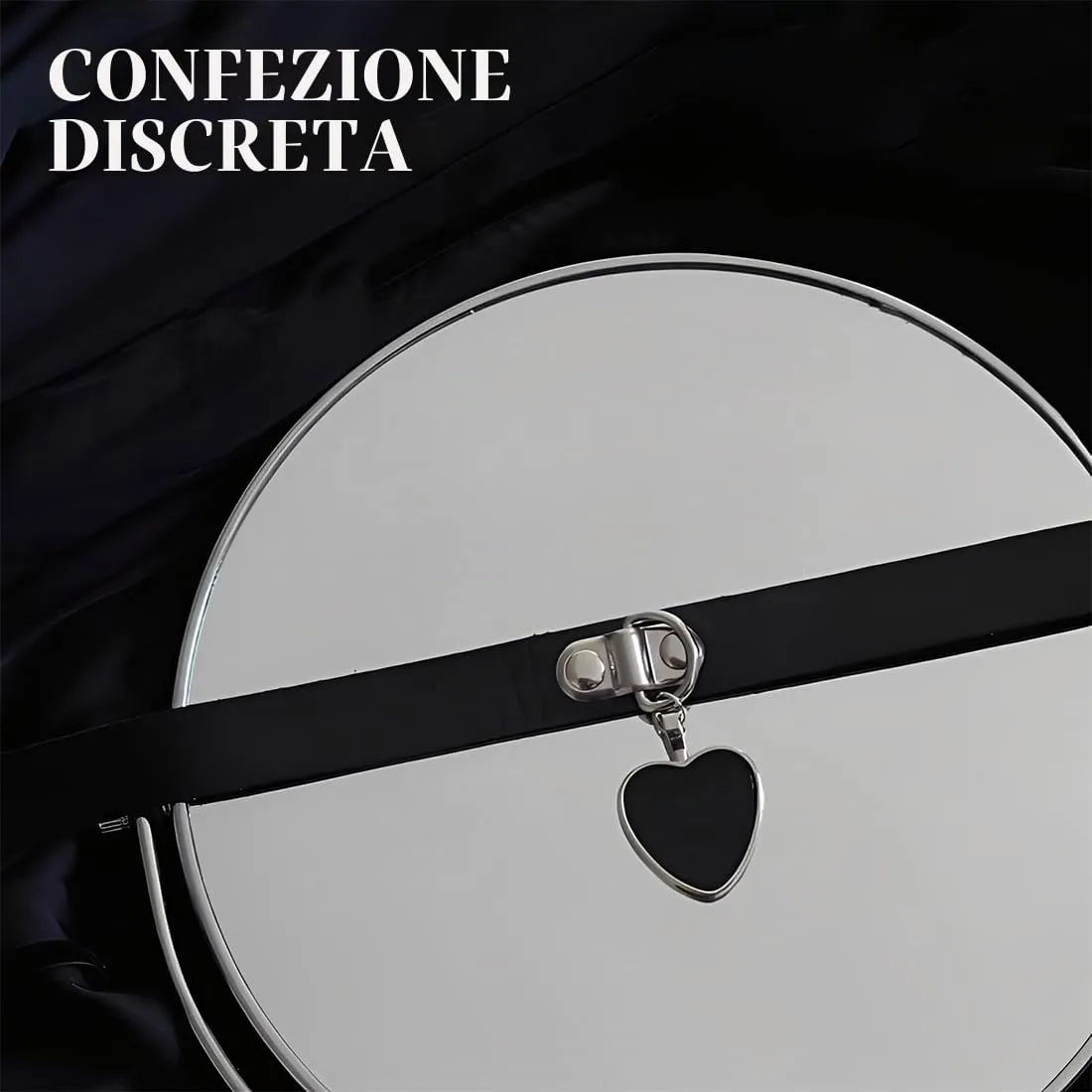 JYNVO Collana Choker Gotica con Catena in Pelle PU per Donna e Uomo - immagine 4