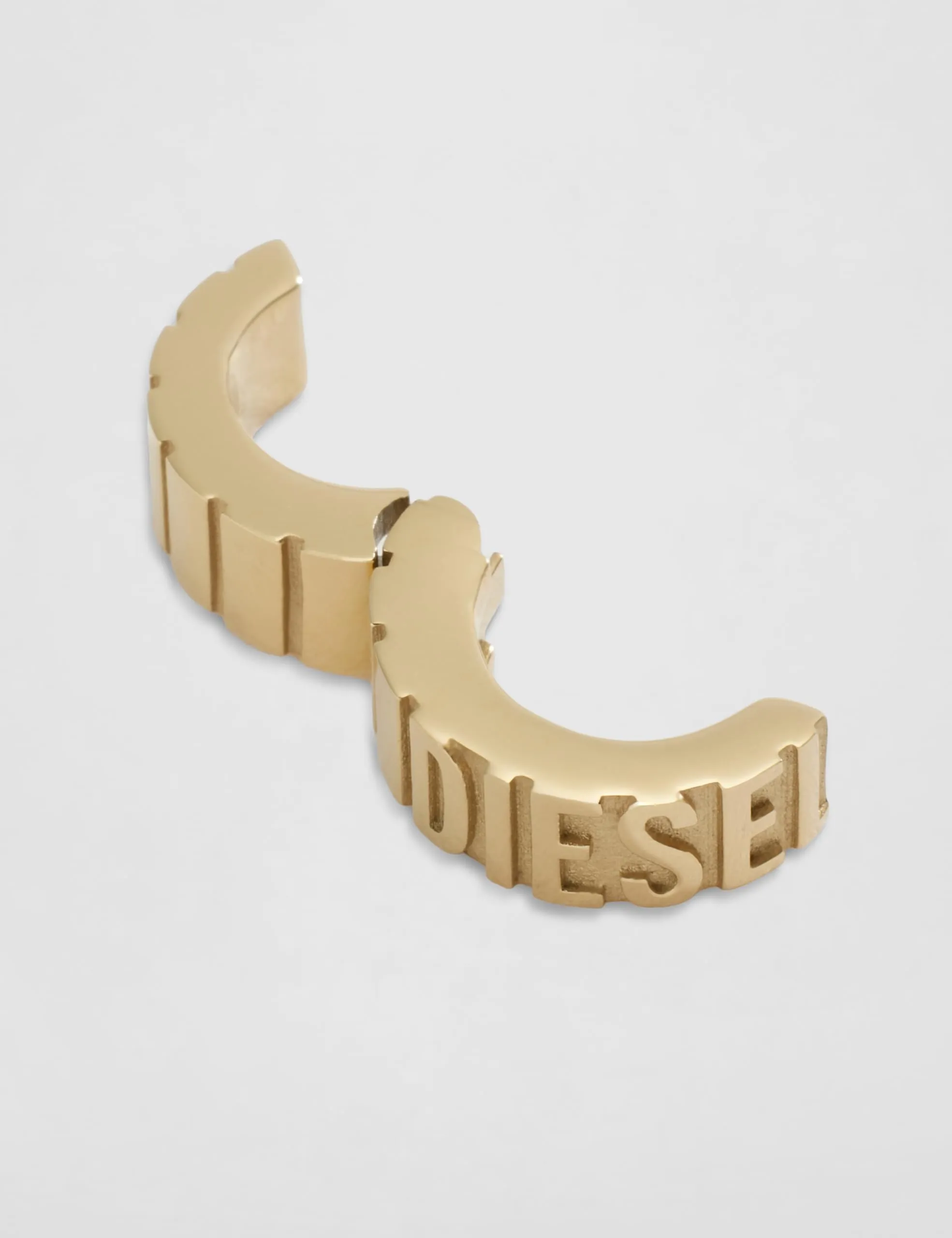 Diesel DX1565710 Font Cuff Unisex Earring in Gold Stainless Steel - immagine 6