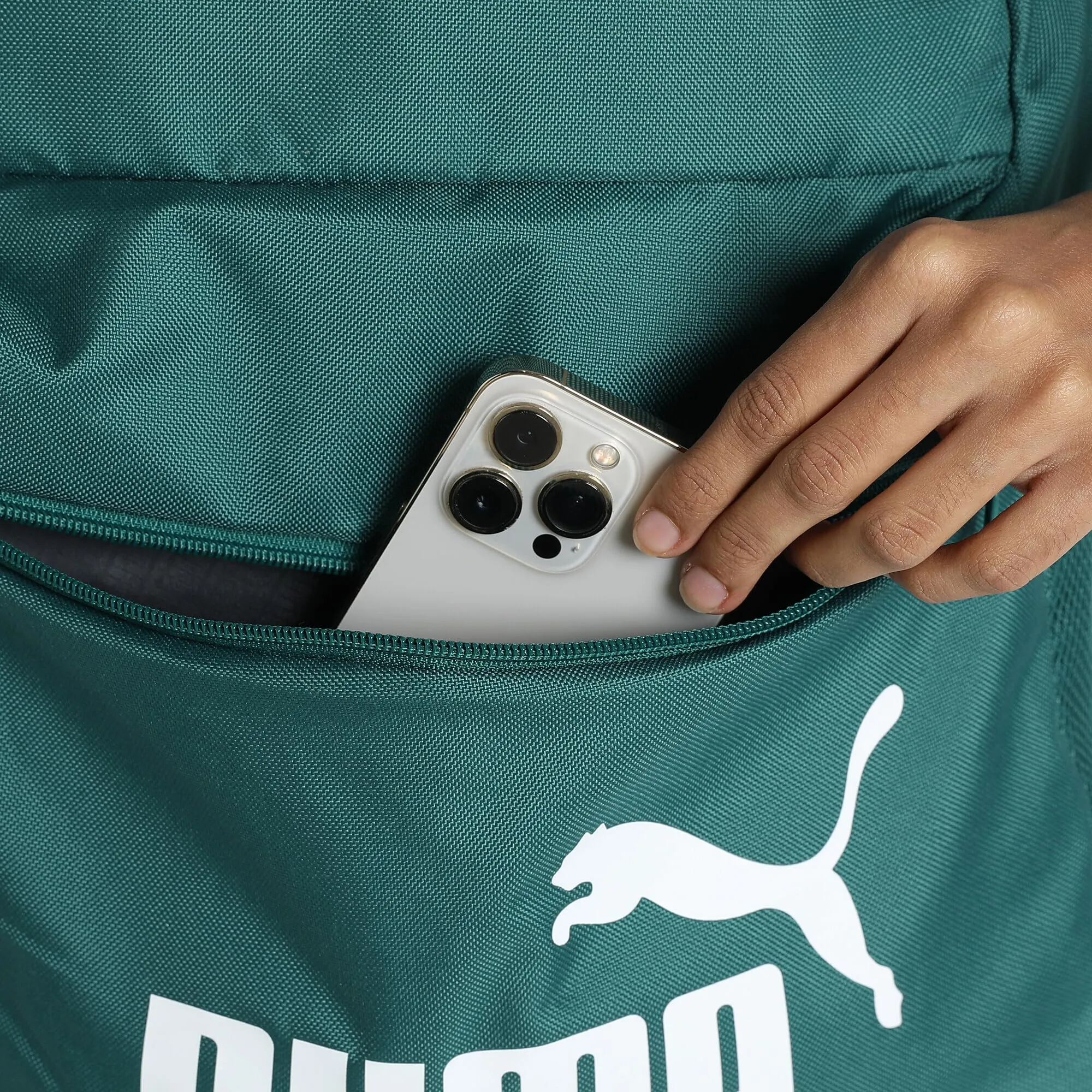 PUMA Phase Backpack, Cold Green, Unisex Kids - immagine 4