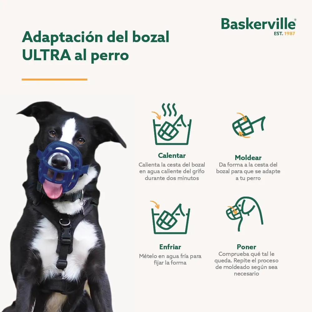 Museruola per cani Baskerville Ultra, Taglia 3, Blu - immagine 6