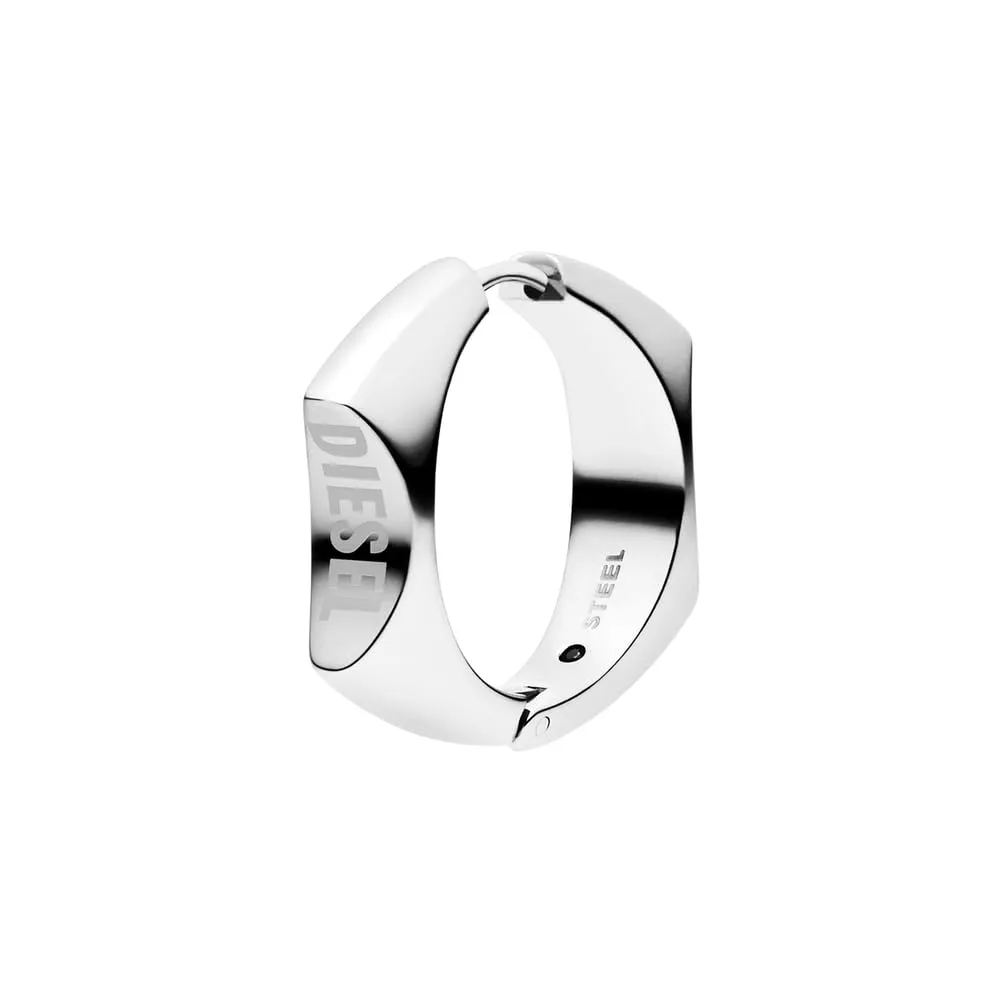 Diesel Metamorph DX1631040 Orecchini da uomo in acciaio inossidabile, Argento - immagine 2