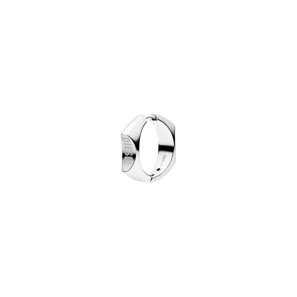 Diesel Metamorph DX1631040 Orecchini da uomo in acciaio inossidabile, Argento - immagine 3