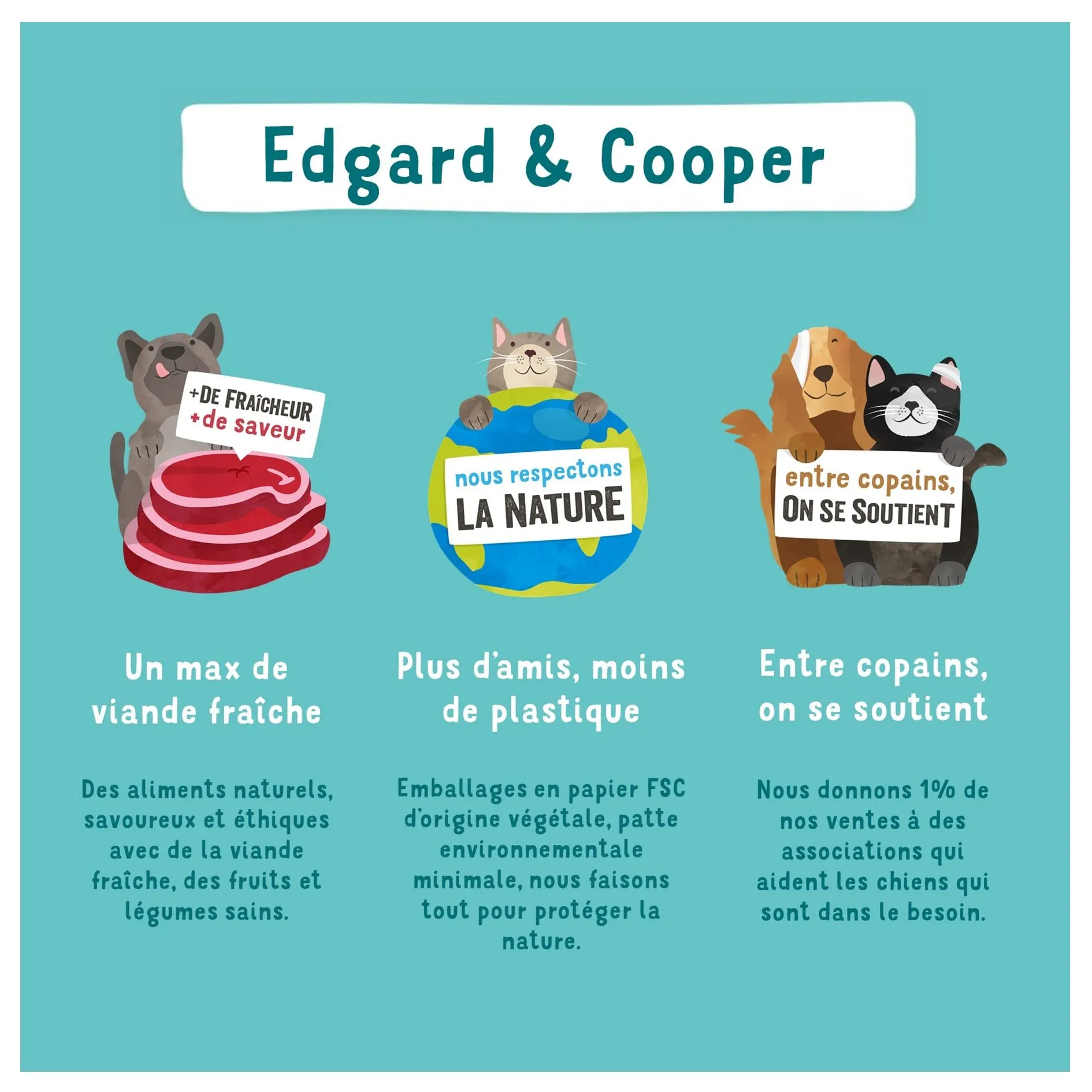 Edgard & Cooper Cibo Umido per Cani Senza Cereali Pollo, Agnello e Selvaggina Patè, 6x100g - immagine 5