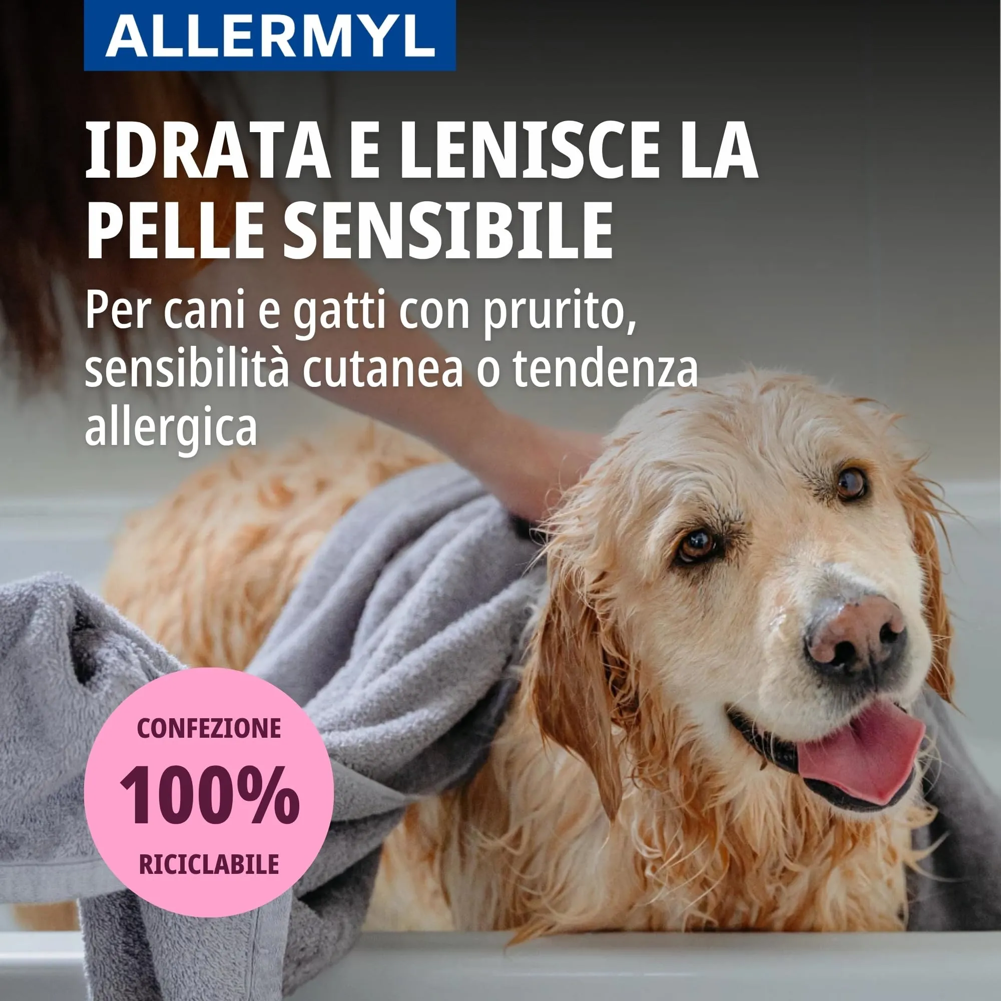 Virbac Allermyl Shampoo for Dogs and Cats, Allergic Skin, 250 ml - immagine 2