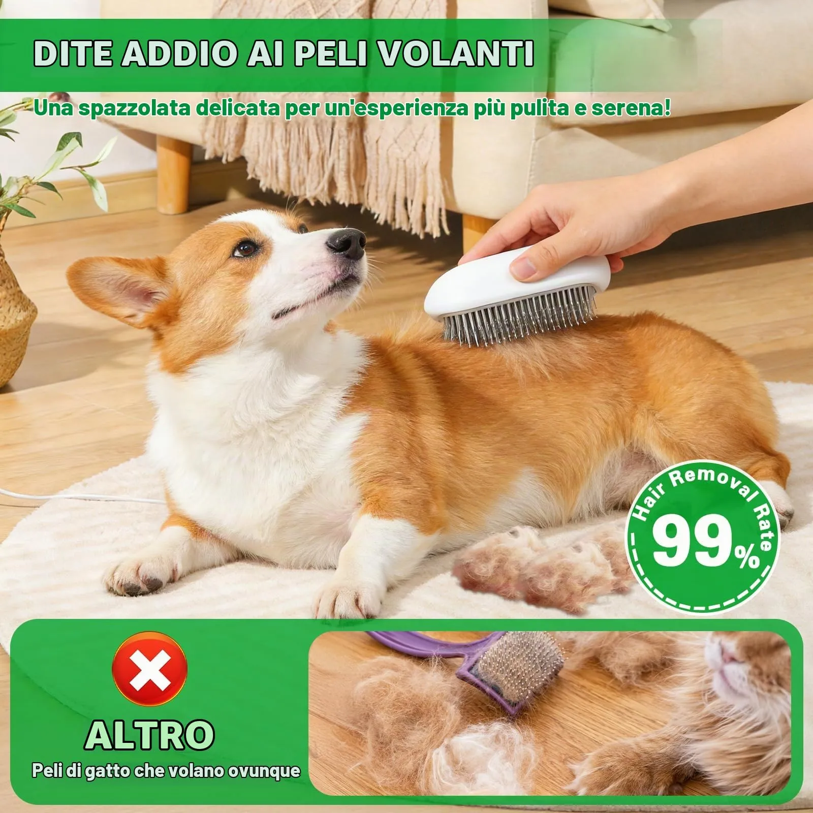 SACBRZZ Spazzola a Vapore Ricaricabile per Cani, Gatti e Conigli - immagine 8