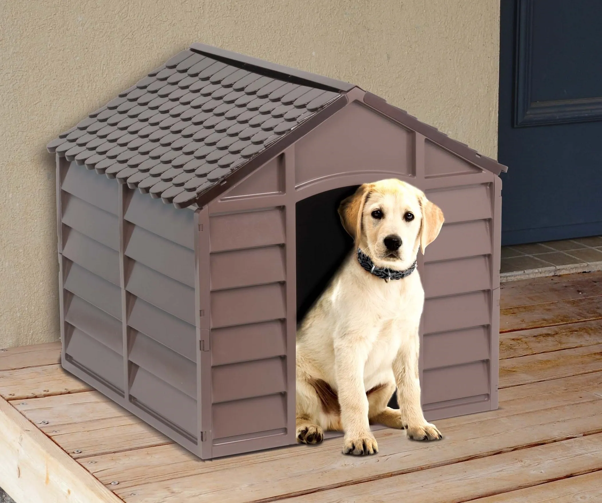 Vigor Dog Kennel 71x71x68 cm - Mocha/marrone scuro - immagine 3